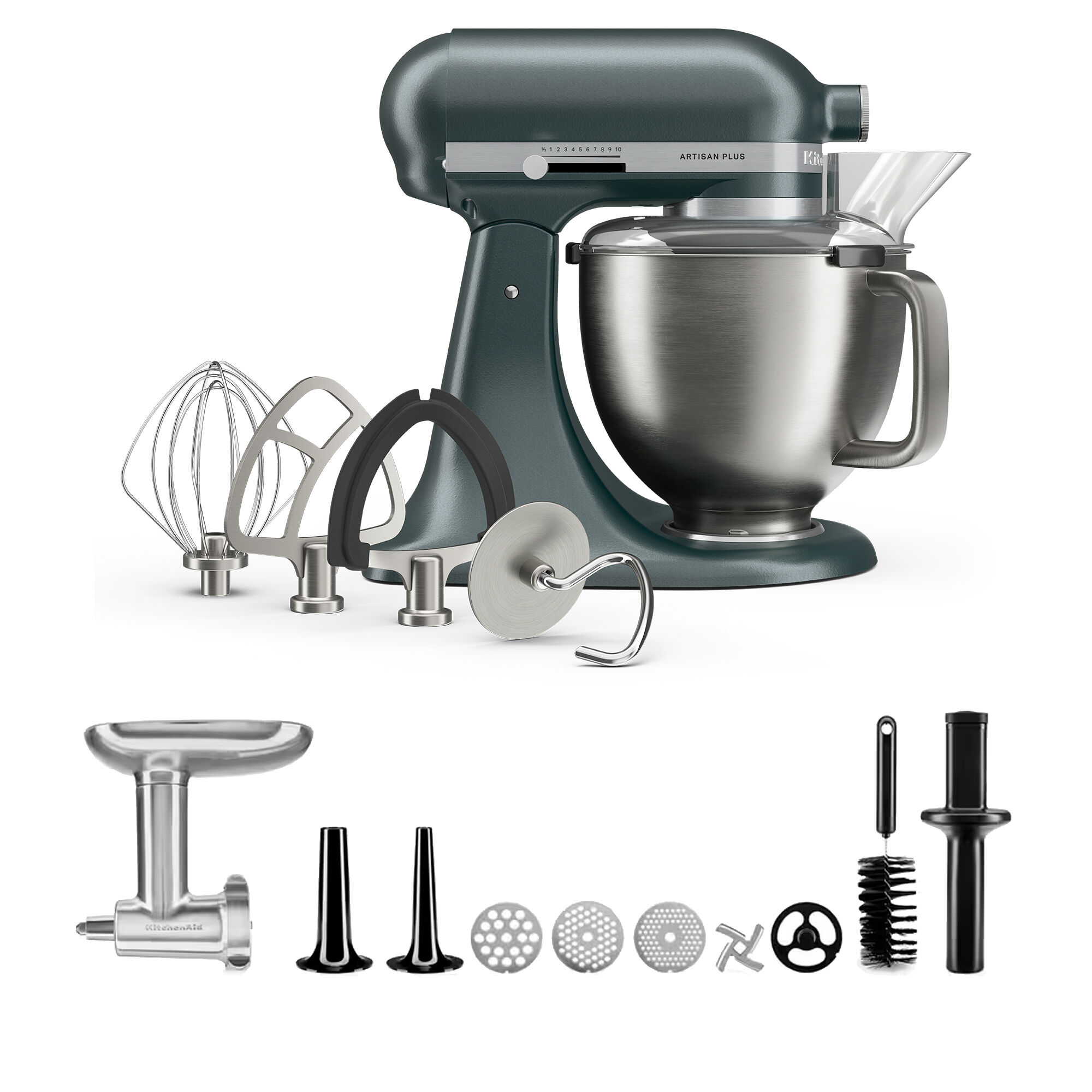 Kitchenaid Artisan Plus Køkkenmaskine Med Kødhakker     Liter  Juniper