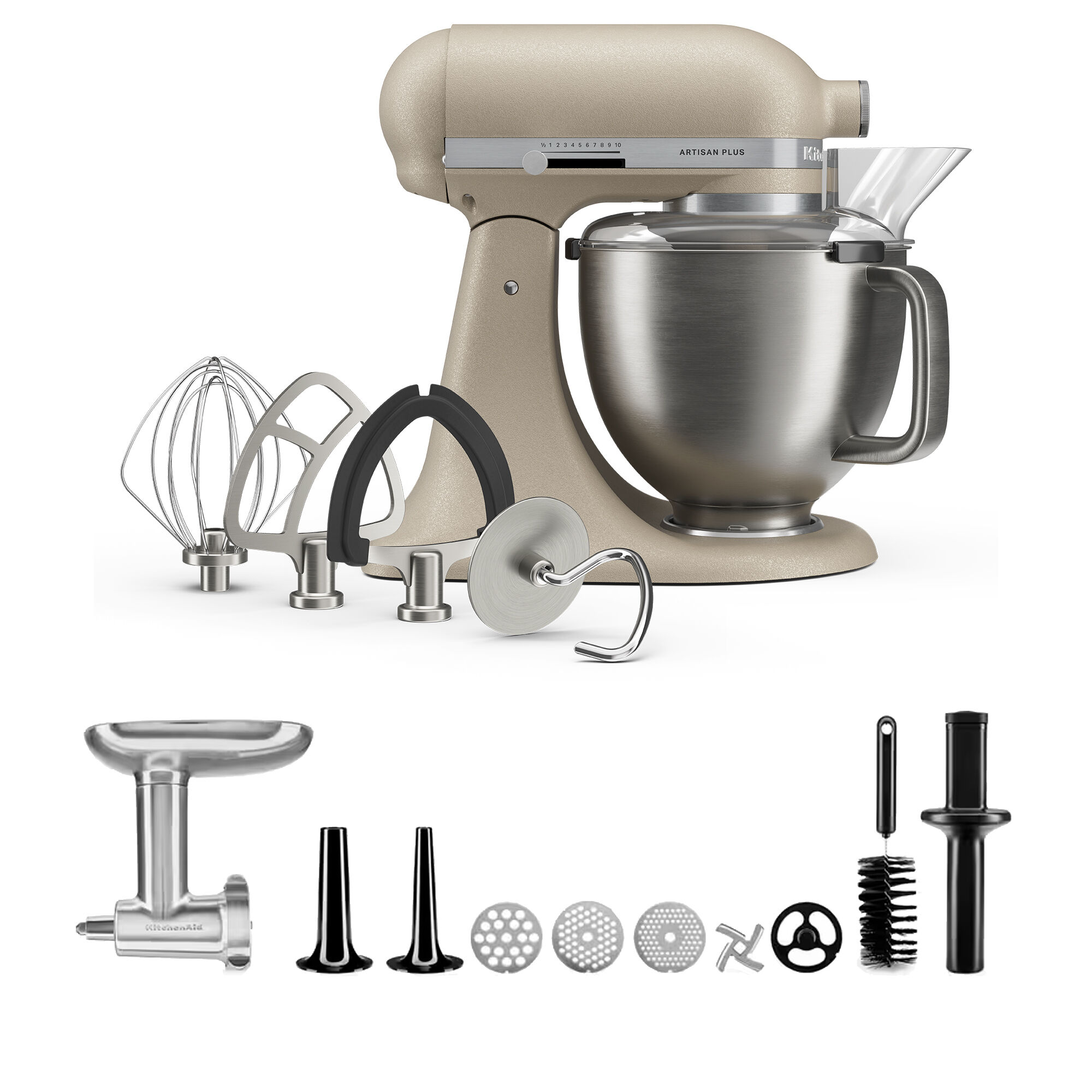 Kitchenaid Artisan Plus Køkkenmaskine Med Kødhakker     Liter  Oat