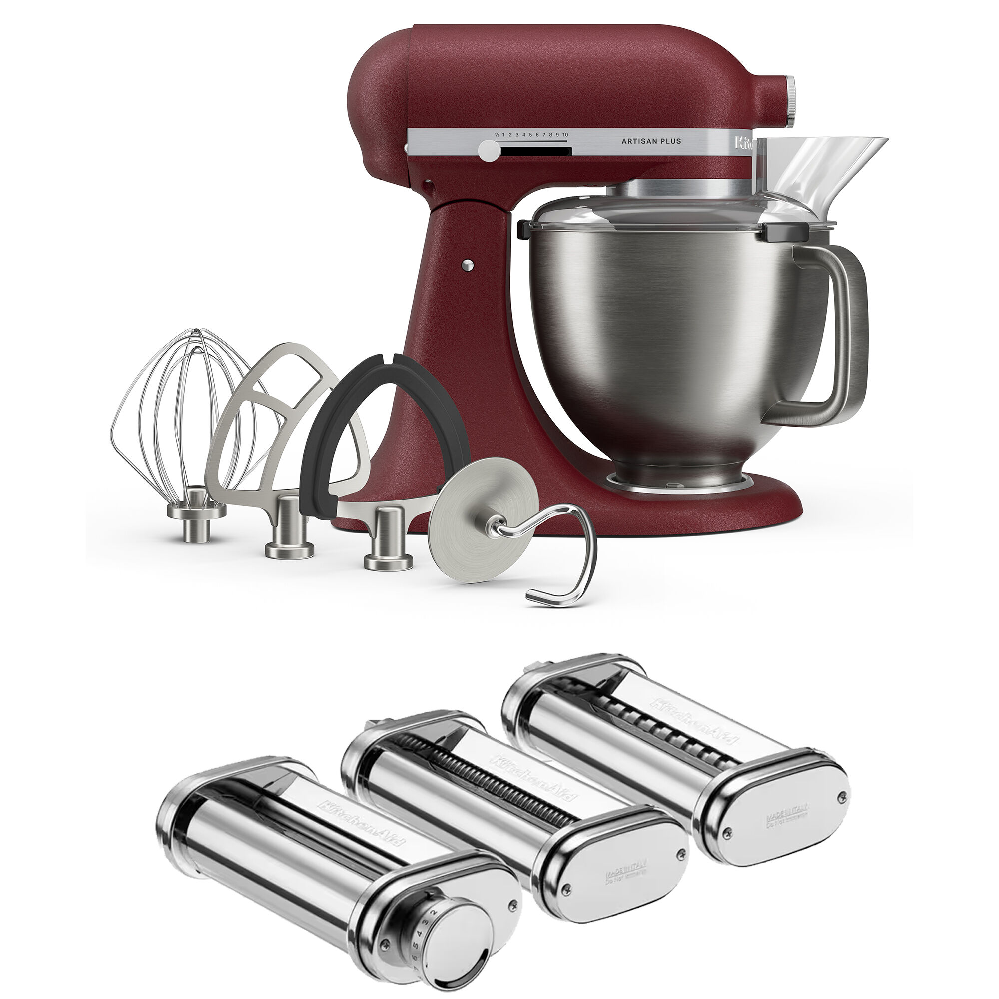 Kitchenaid Artisan Plus Køkkenmaskine Med Pastasæt     Liter  Sun Dried Tomato