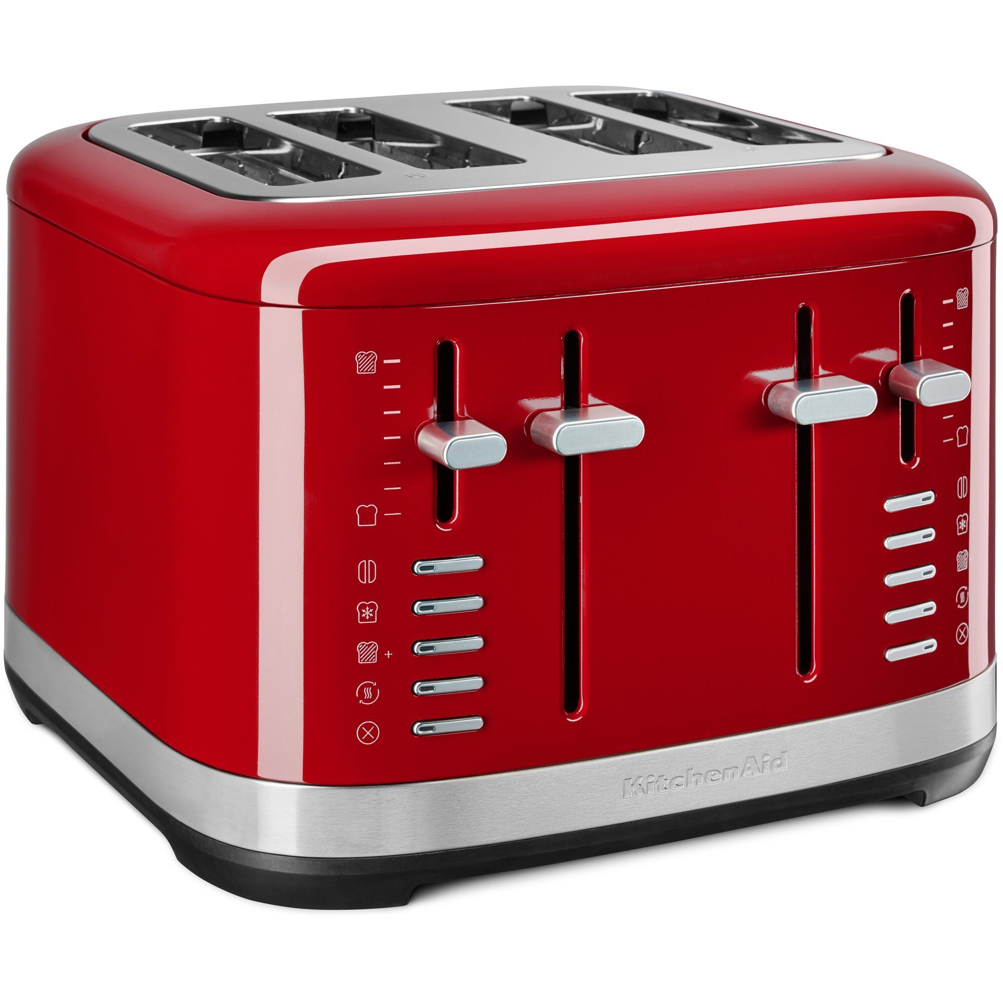 Kitchenaid Brødrister Med Manuel Kontrol    Skiver  Rød