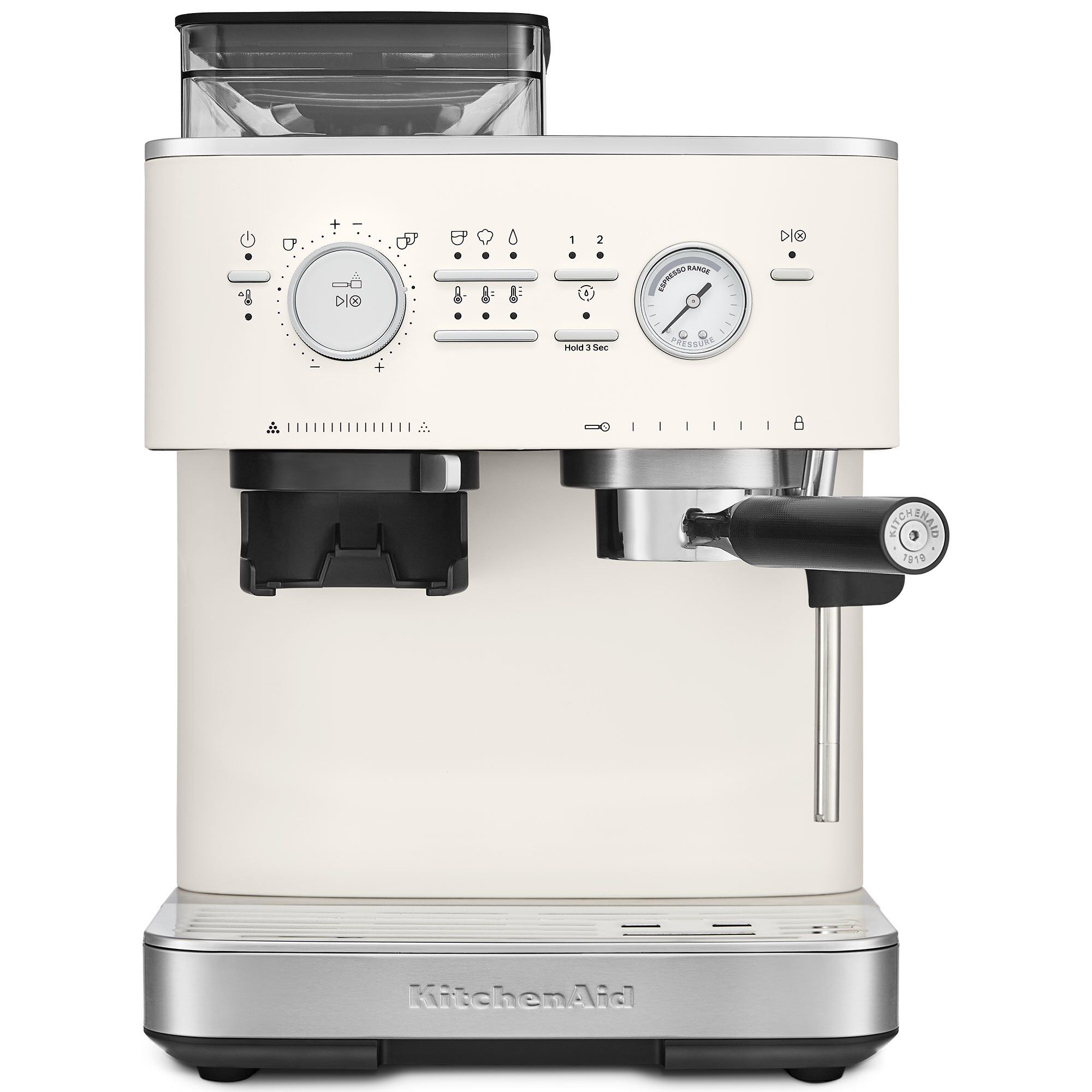 Kitchenaid Espressomaskine Med Kaffekværn  Porcelain White
