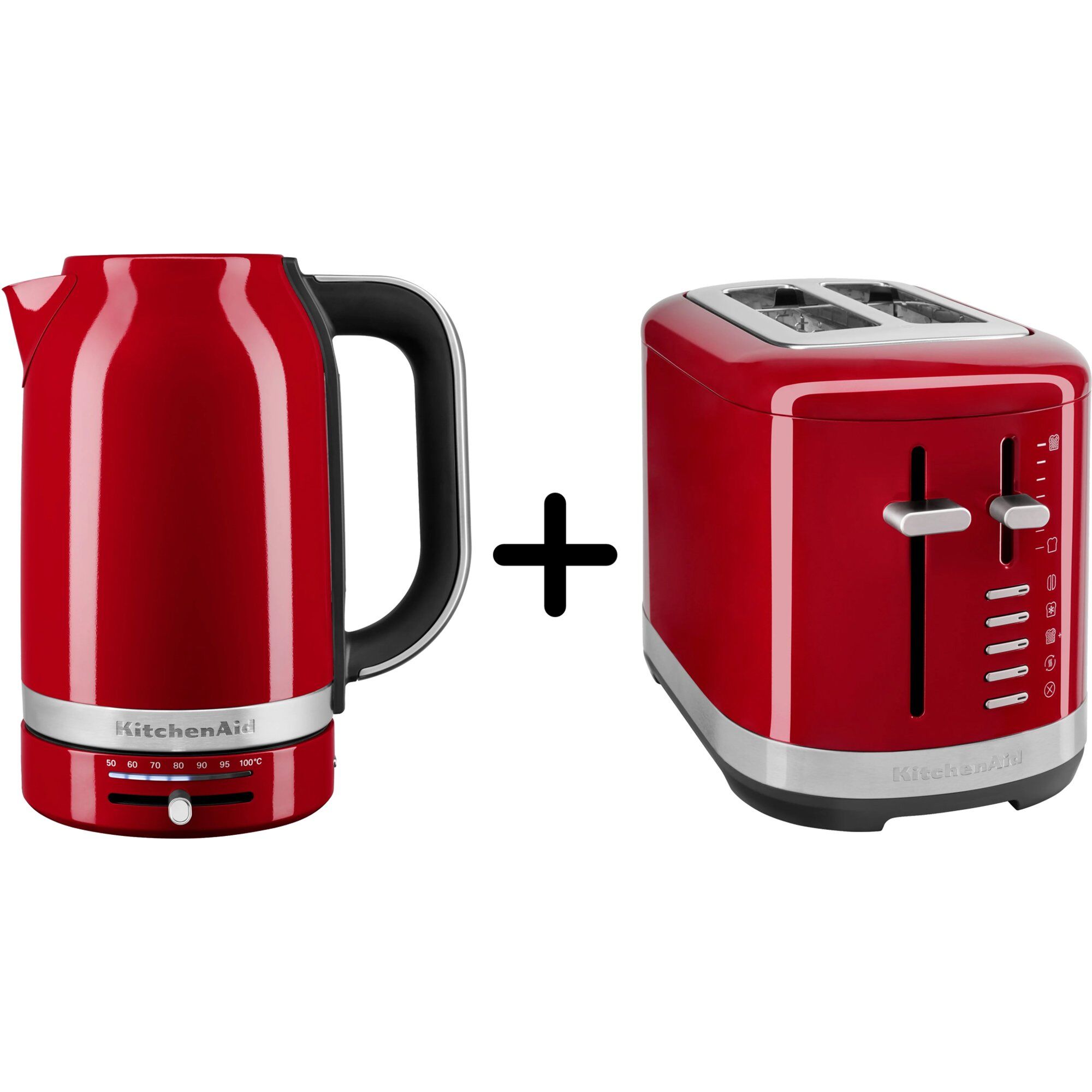 Kitchenaid 5kmt2109 Brødrister   5kek1701 Elkedel  Rød