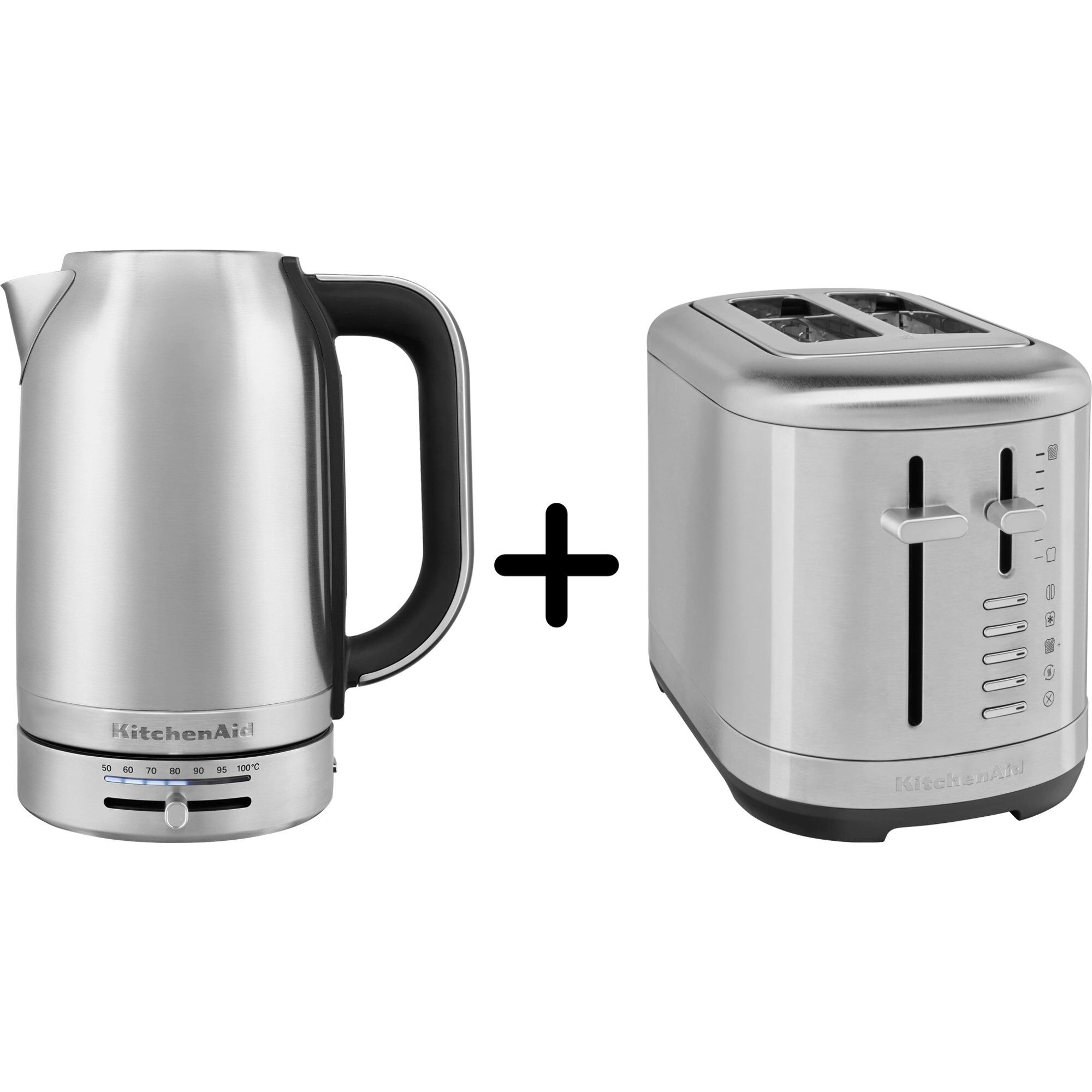 Kitchenaid 5kmt2109 Brødrister   5kek1701 Elkedel  Stainless Steel