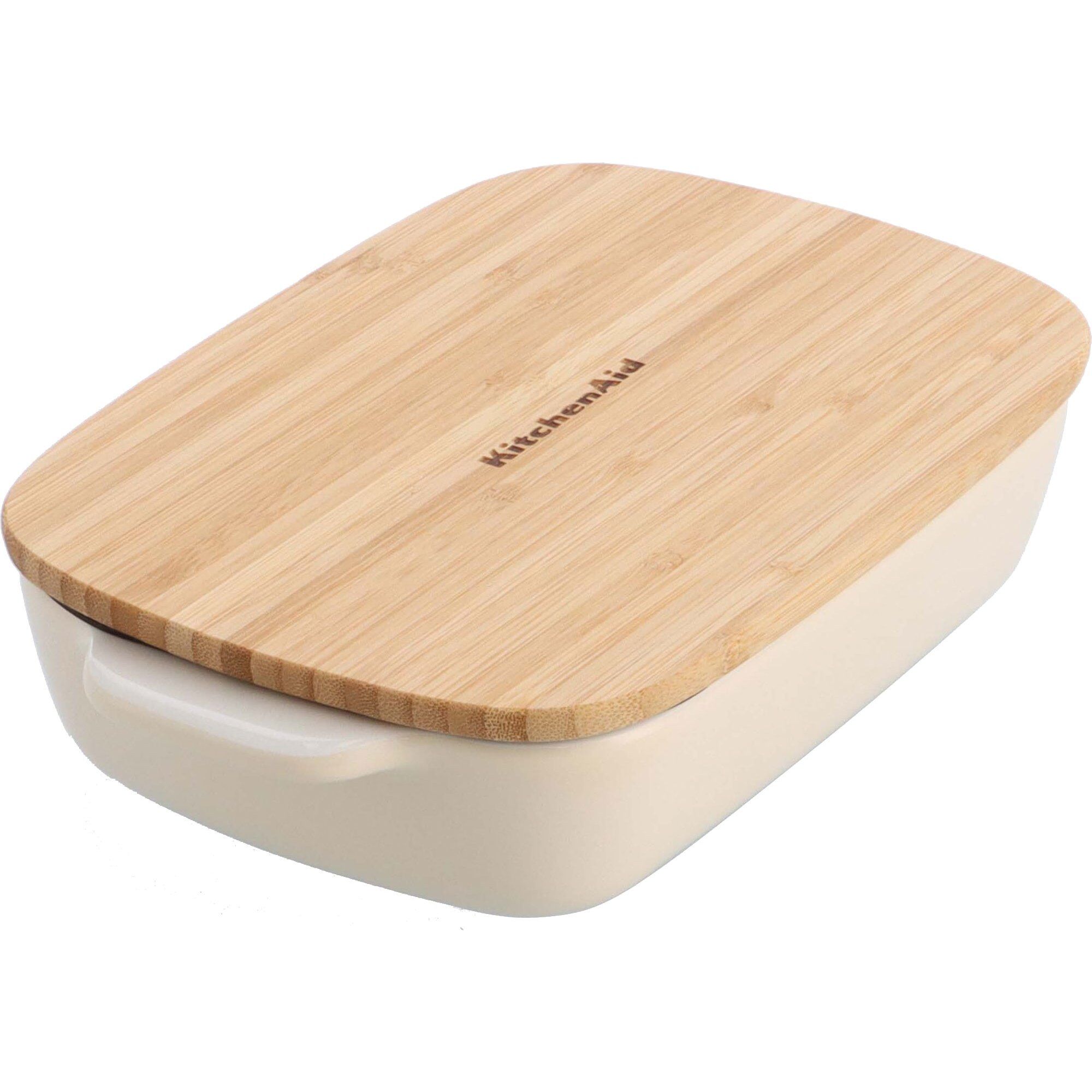 Kitchenaid Ovnform Med Låg 26   15         Cm  Creme
