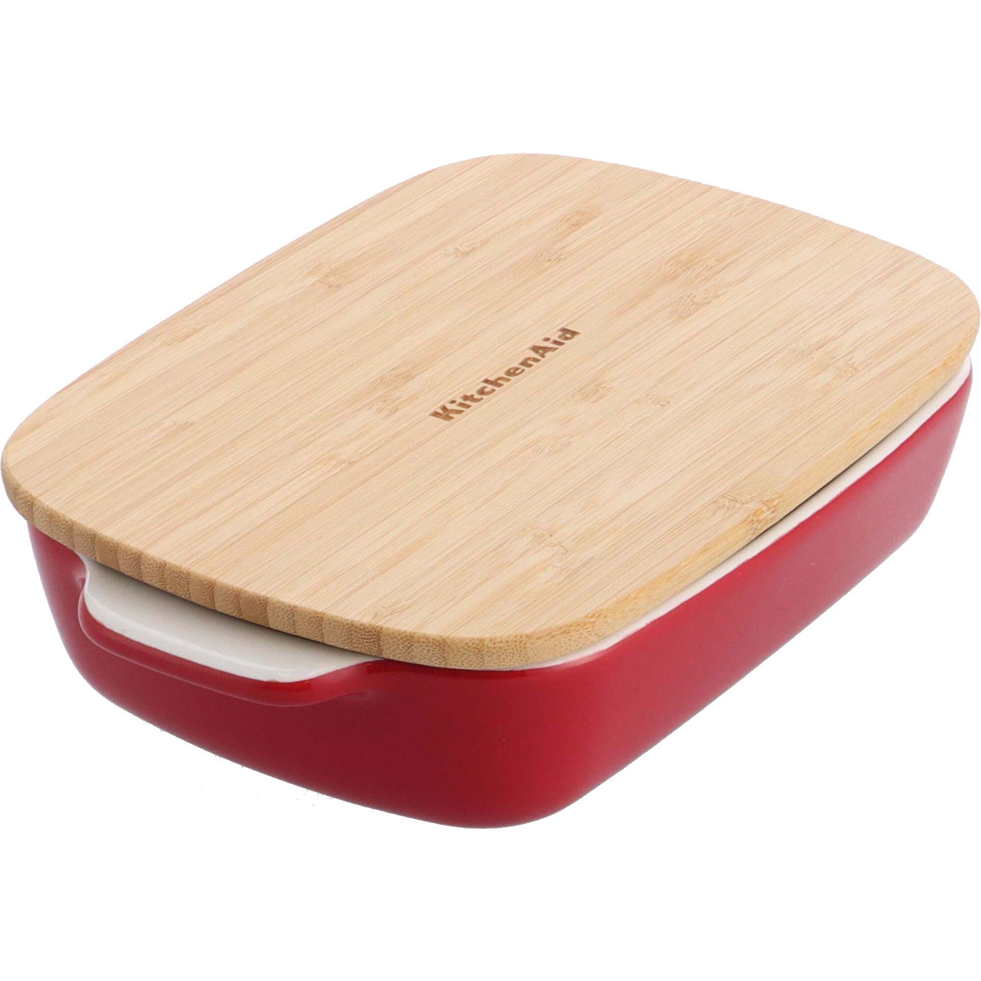 Kitchenaid Ovnform Med Låg 26   15         Cm  Rød
