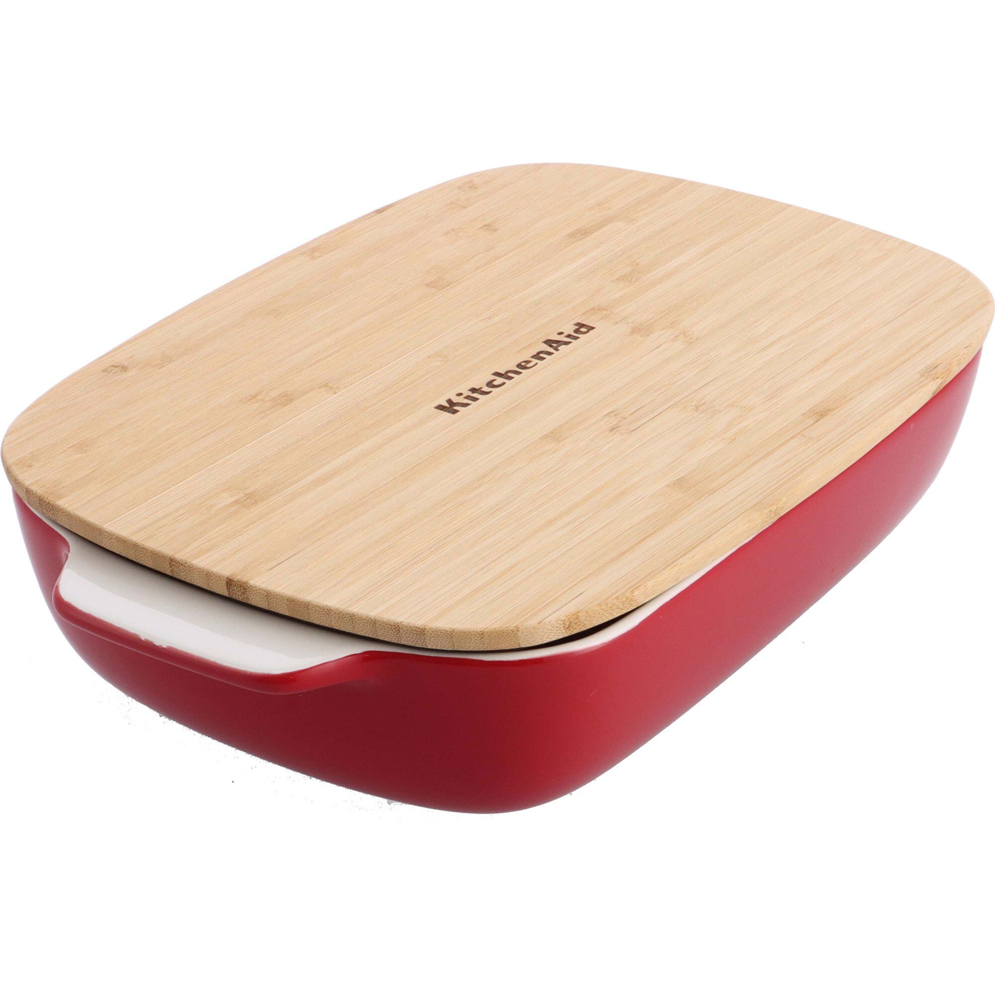 Kitchenaid Ovnform Med Låg 40   25       Cm  Rød