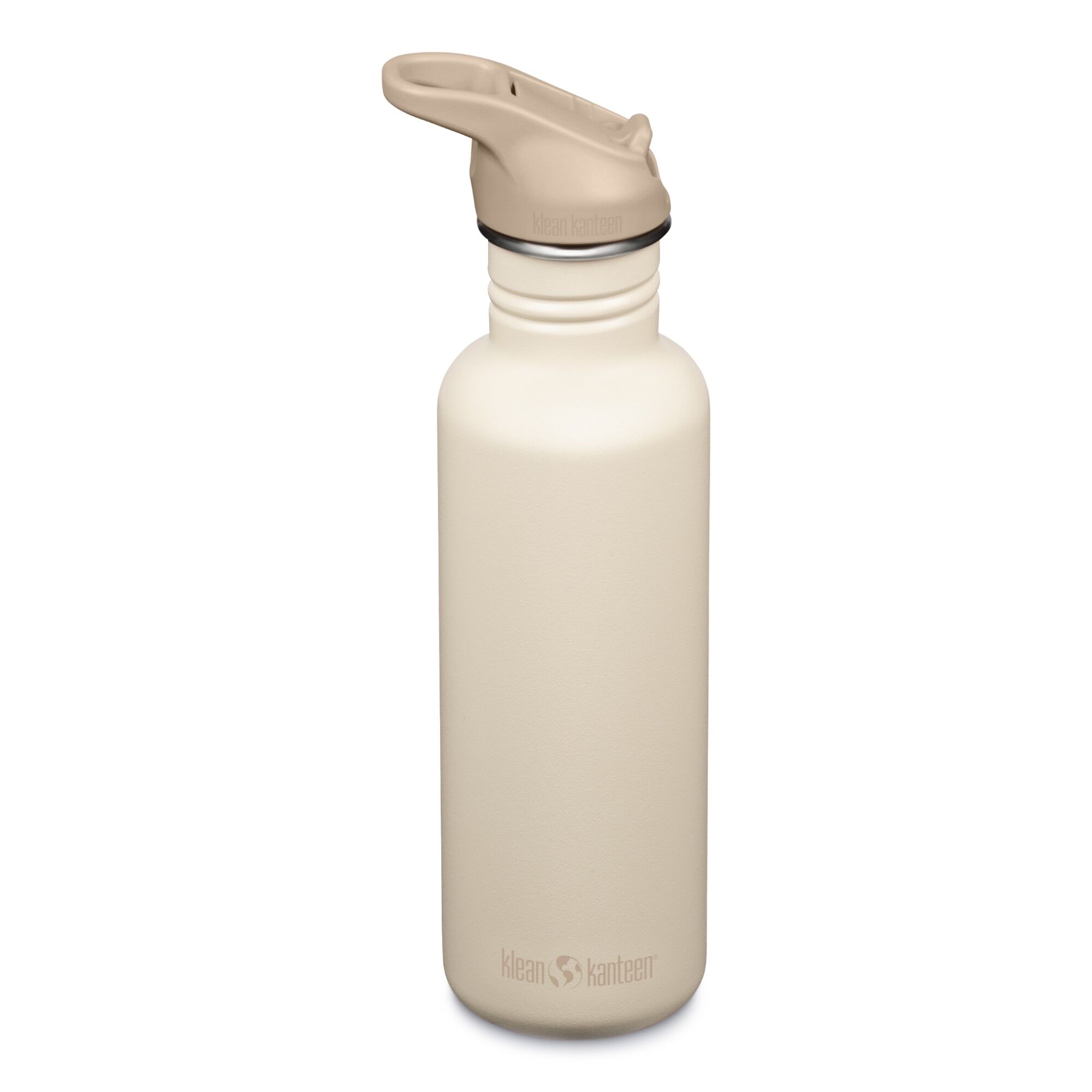 Klean Kanteen Classic Flaske 800 Ml  White Cap Gray