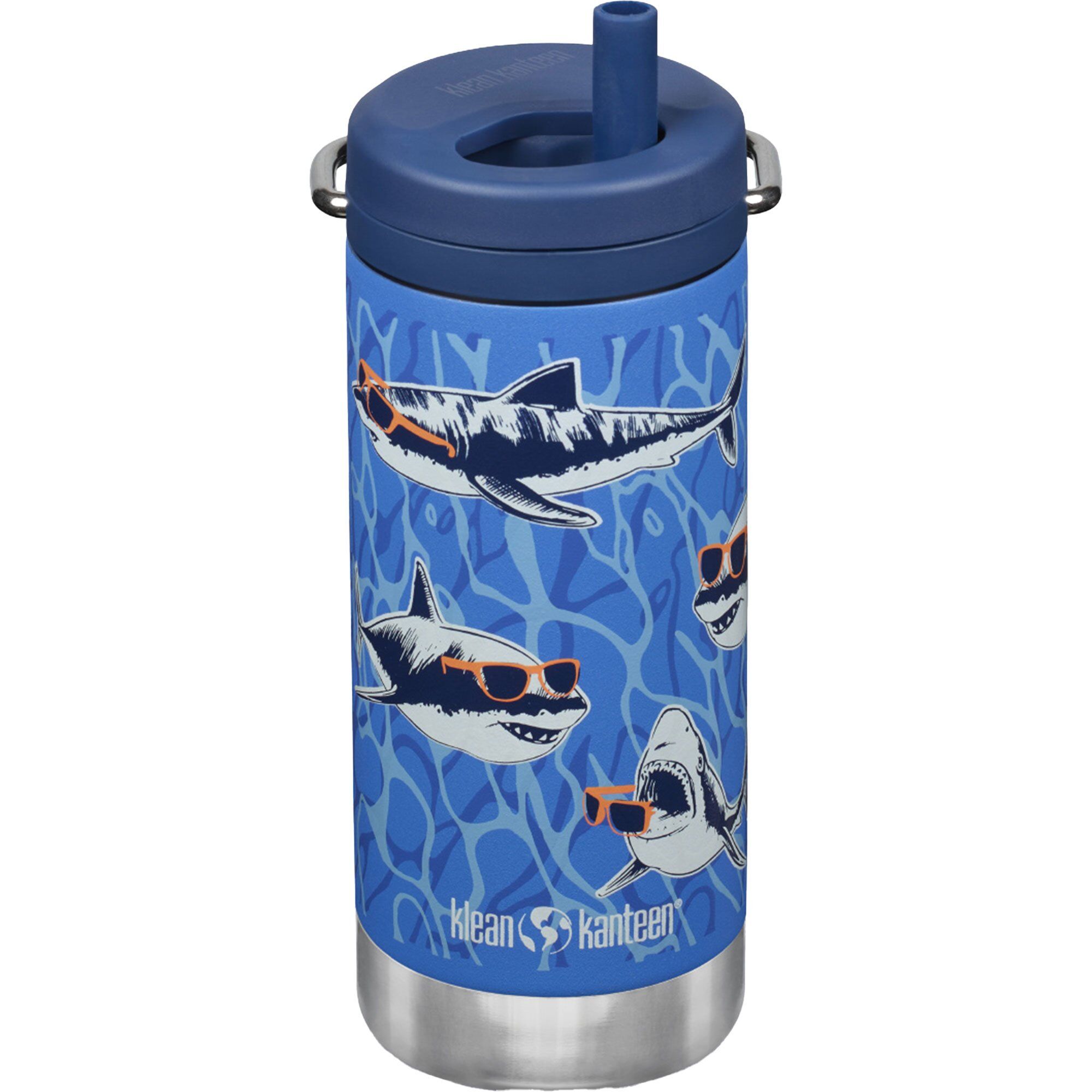 Klean Kanteen Isoleret Termoflaske Tkwide 355 Ml Med Twist Cap  Sharks In Shades