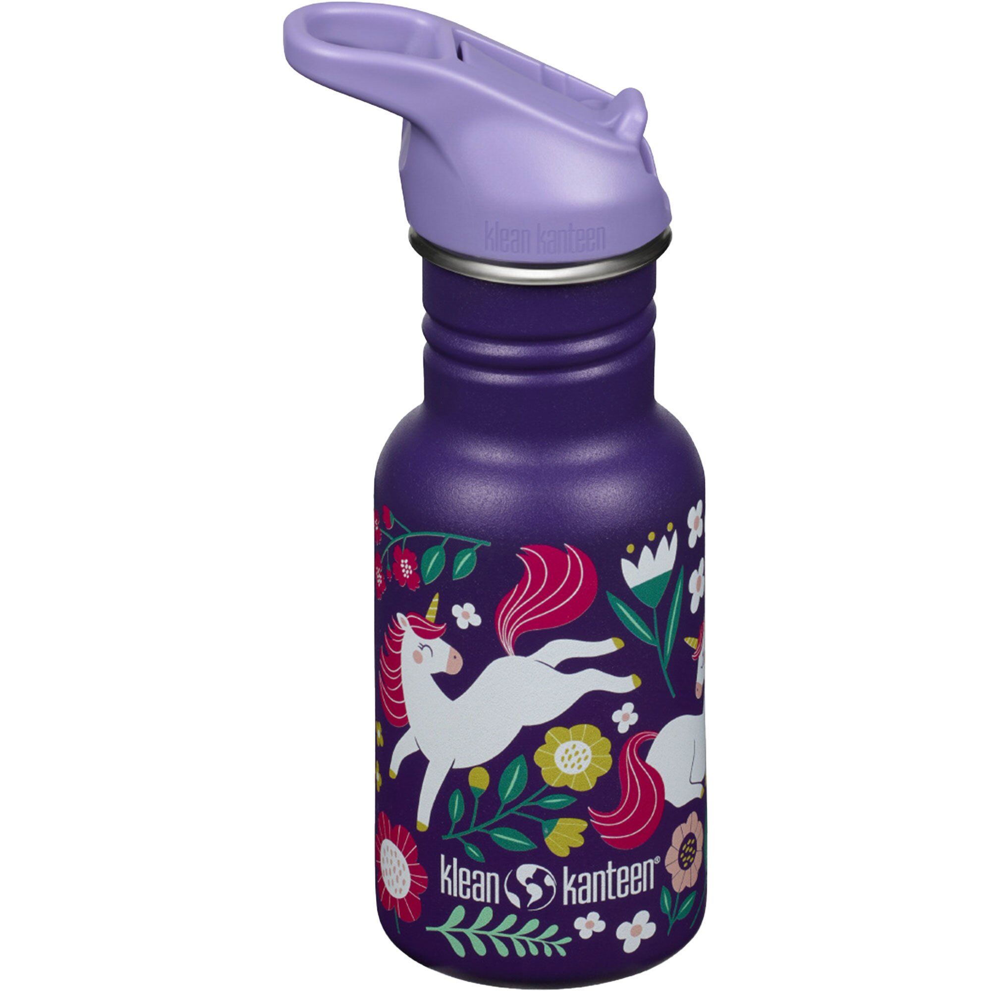 Klean Kanteen Kid Classic Narrow Flip Vandflaske 355 Ml  Leaping Unicorns