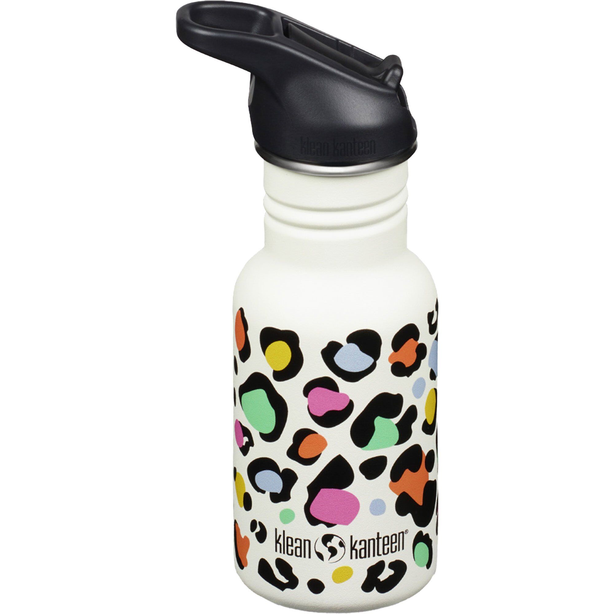 Klean Kanteen Kid Classic Narrow Flip Vandflaske 355 Ml  Leopard Print