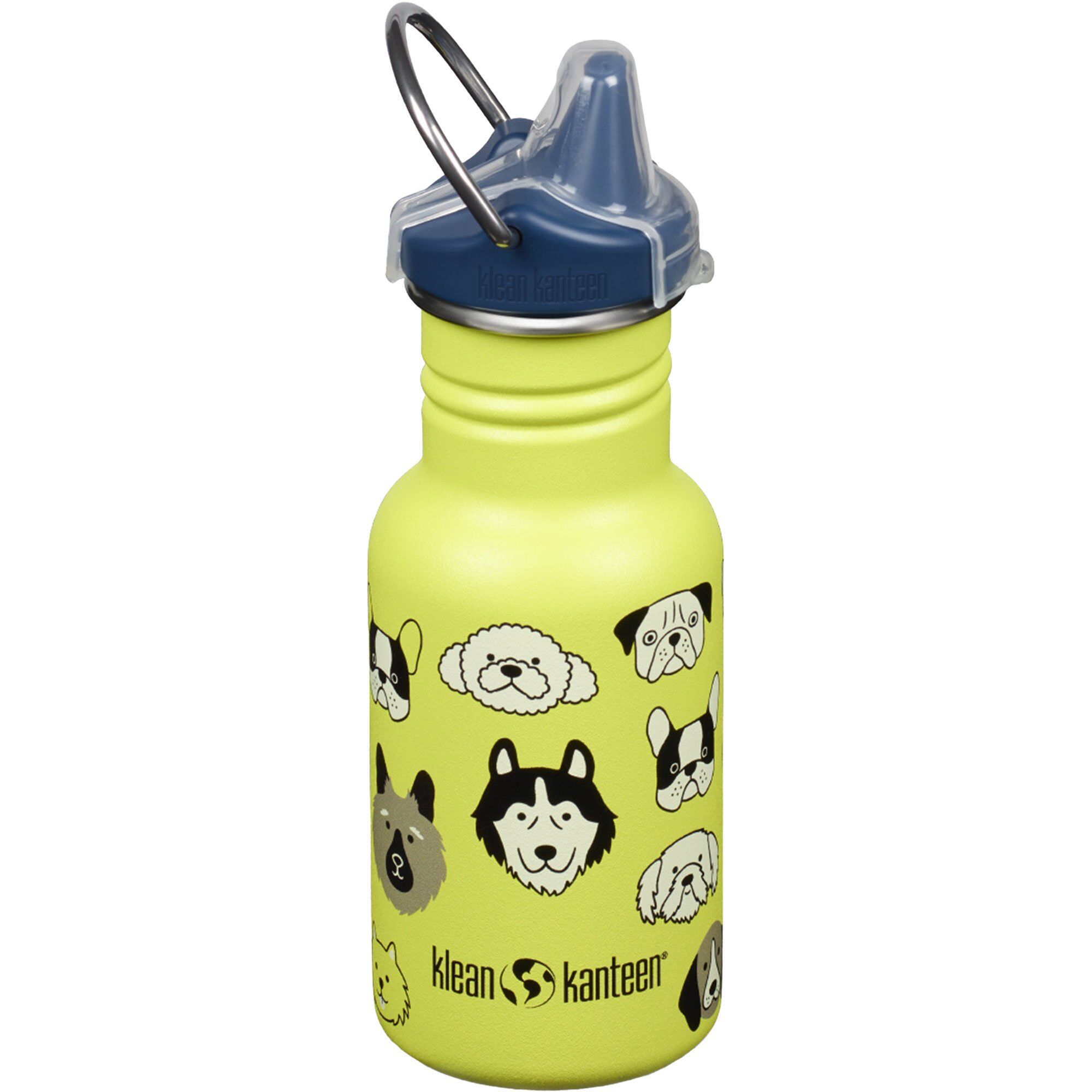 Klean Kanteen Kid Classic Narrow Sippy Børnekop Med Tud 355 Ml  Hunde