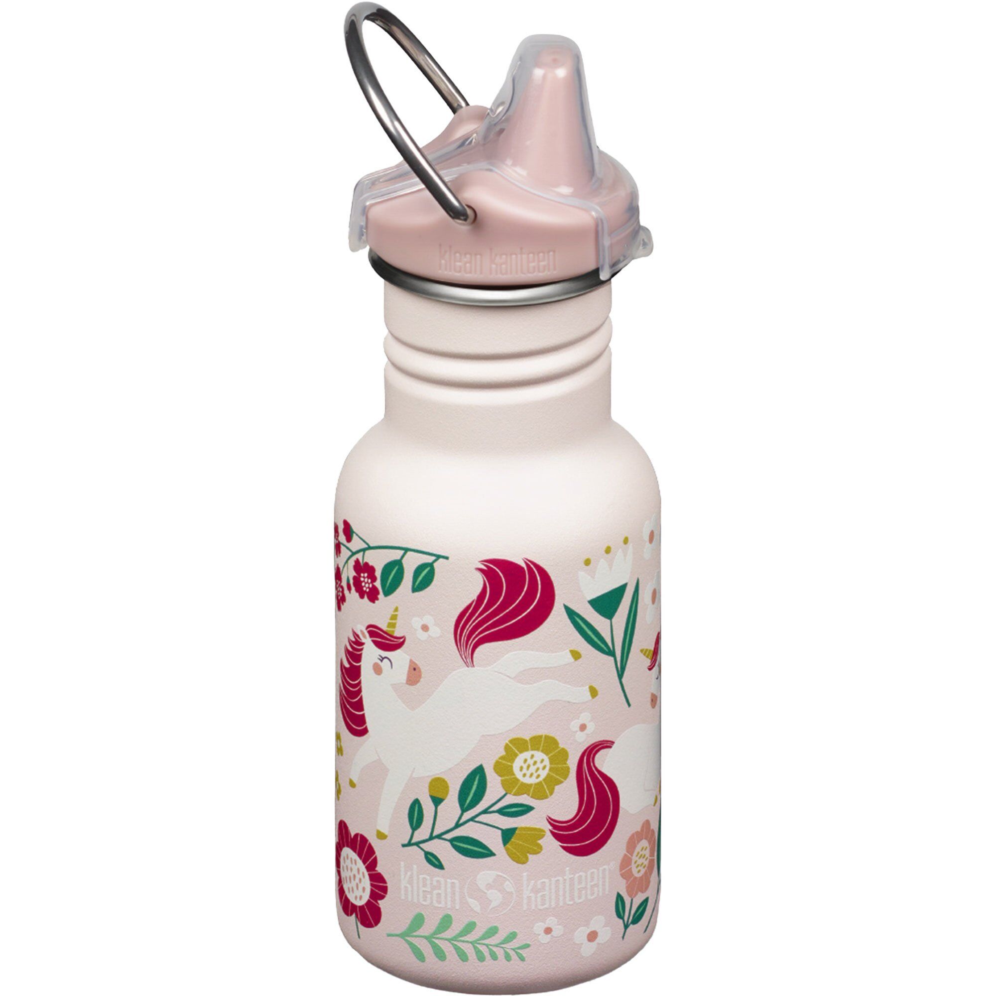 Klean Kanteen Kid Classic Narrow Sippy Børnekop Med Tud 355 Ml  Leaping Unicorns