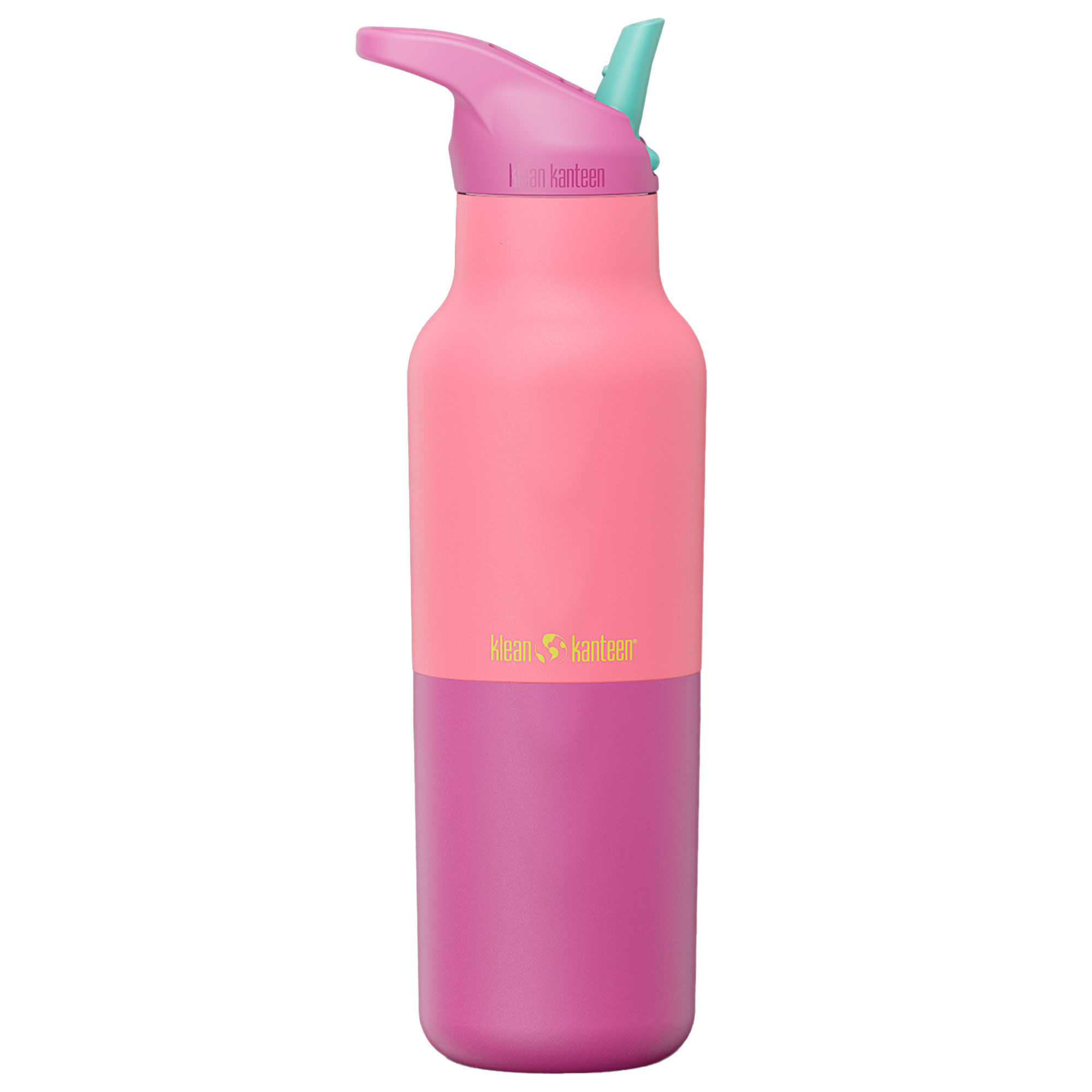 Klean Kanteen Rise Classic Drikkeflaske Med Sportslåg 473 Ml  Pink Lemonade Kaleidoscope
