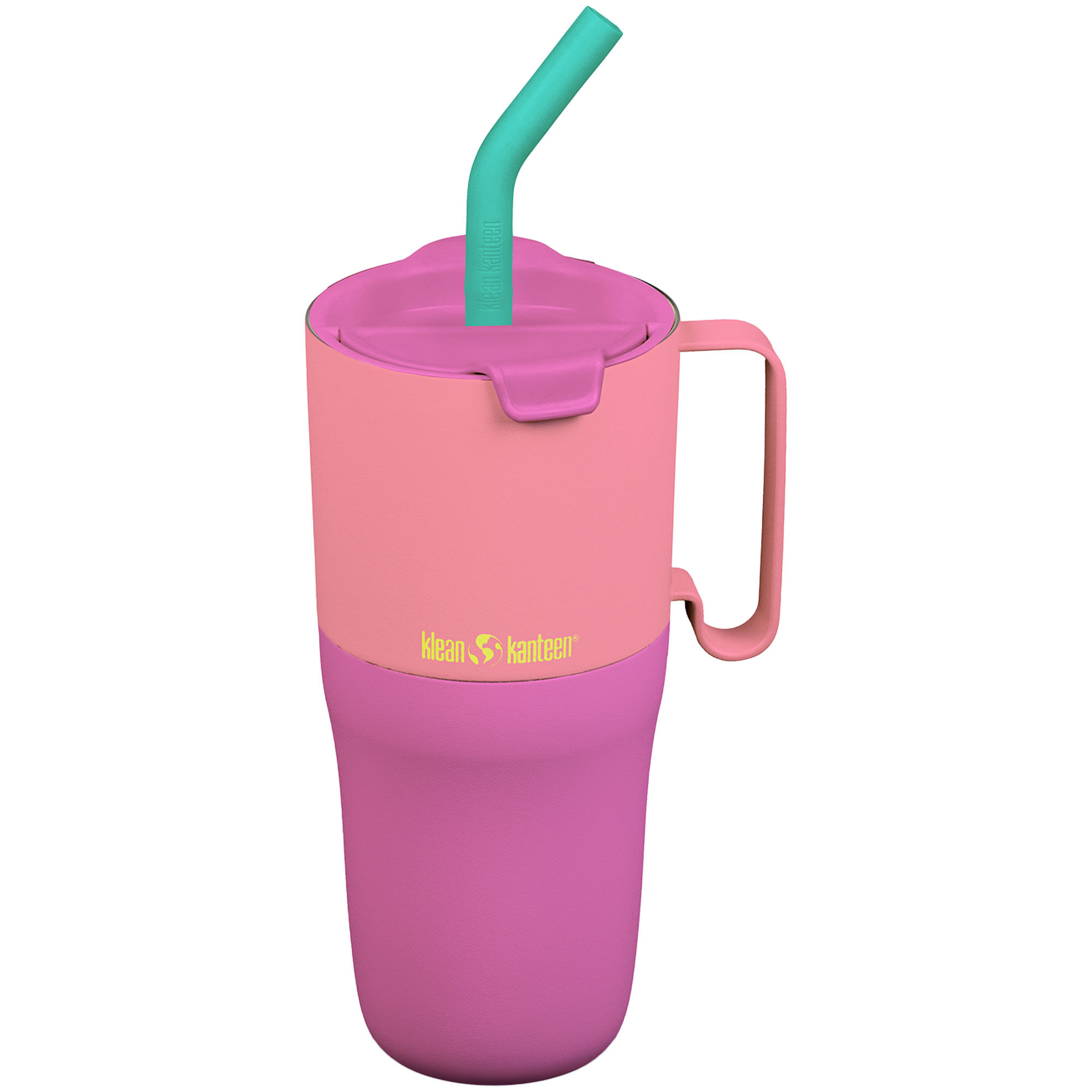 Klean Kanteen Rise Tumbler Med Flip-låg Og Sugerør 770 Ml  Pink Lemonade Kaleidoscope