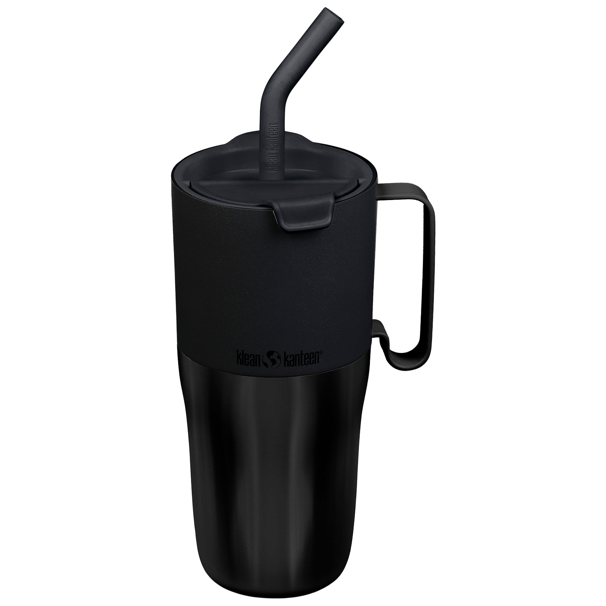 Klean Kanteen Rise Tumbler Med Flip-låg Og Sugerør 770 Ml  Sort