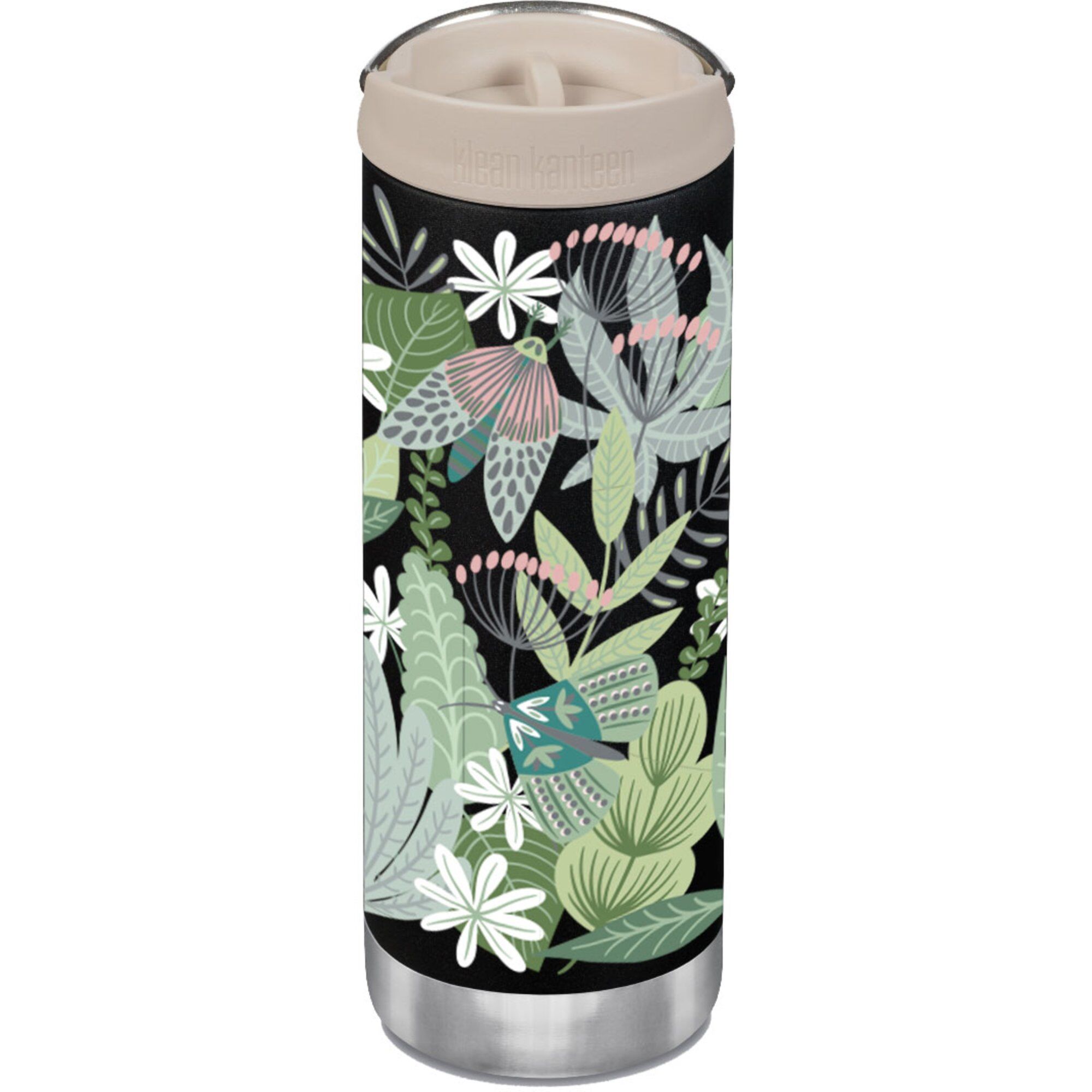 Klean Kanteen Tkwide Isoleret Flaske 473 Ml  Butterflies   Daisies