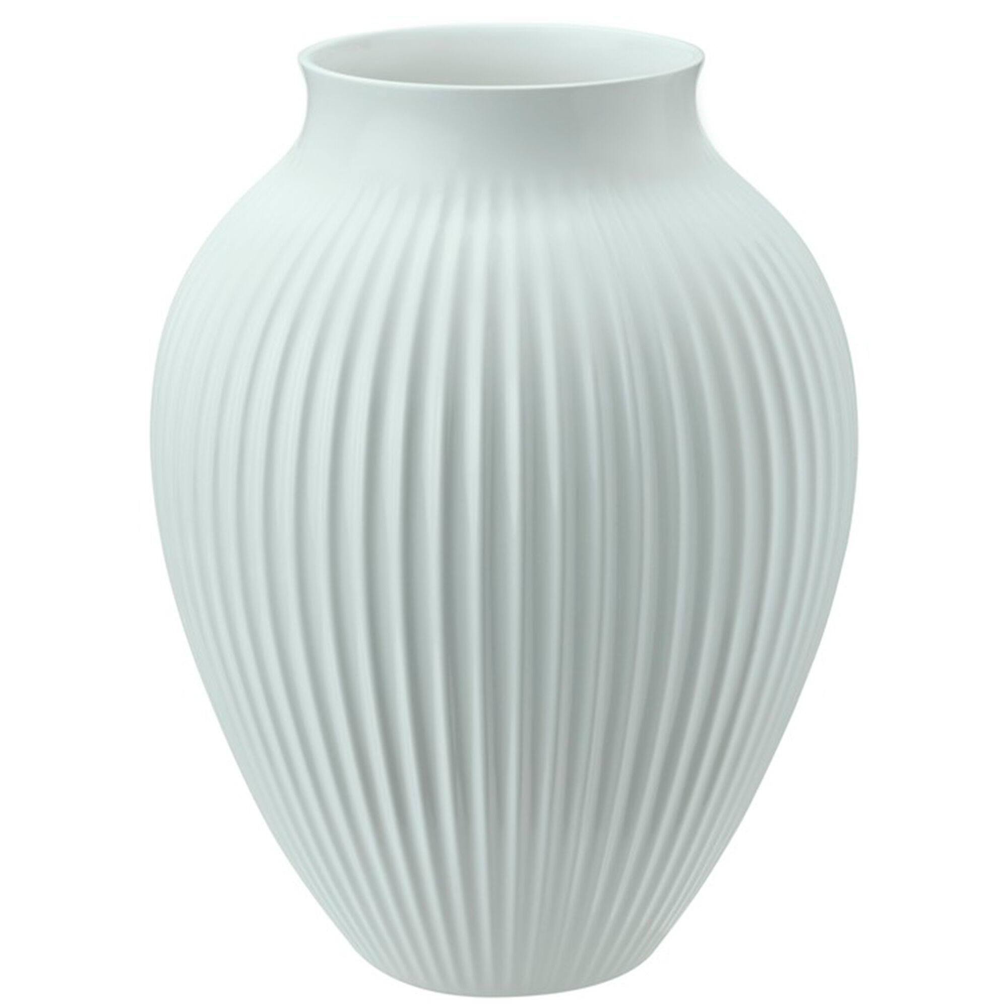 Knabstrup Ripple Vase 27 Cm  Mat Ice Blue