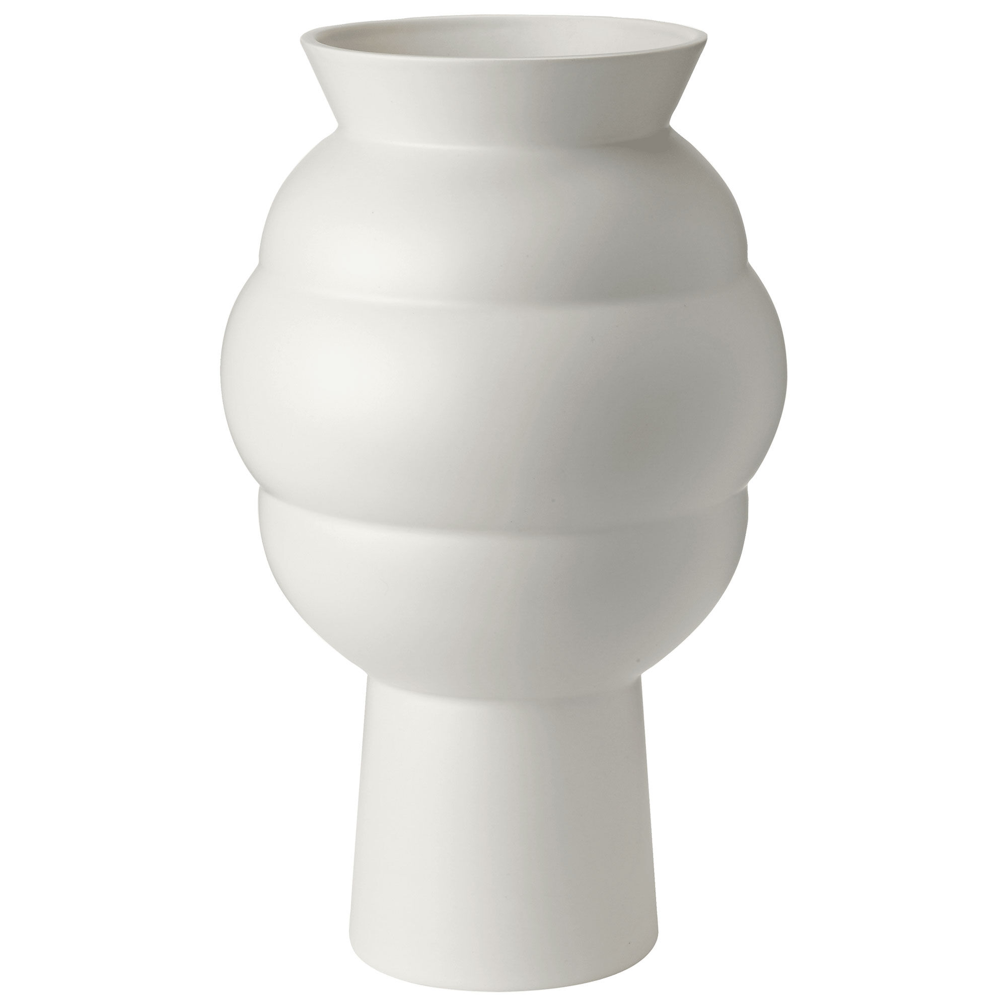 Knabstrup Tortus Archie Vas 37 Cm  Hvid