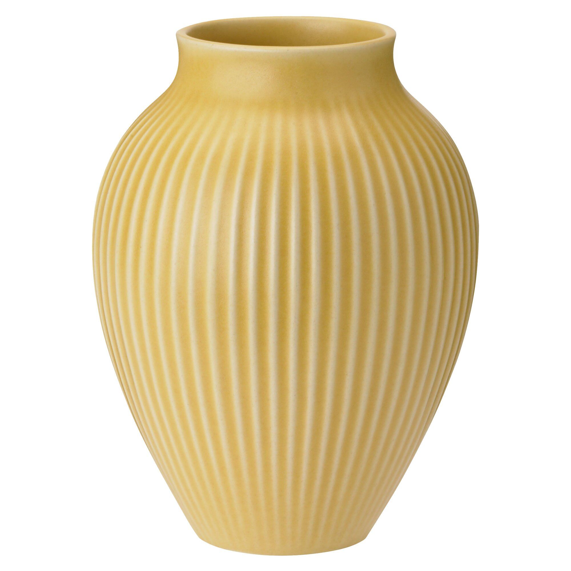Knabstrup Vase 12   Cm  Gul