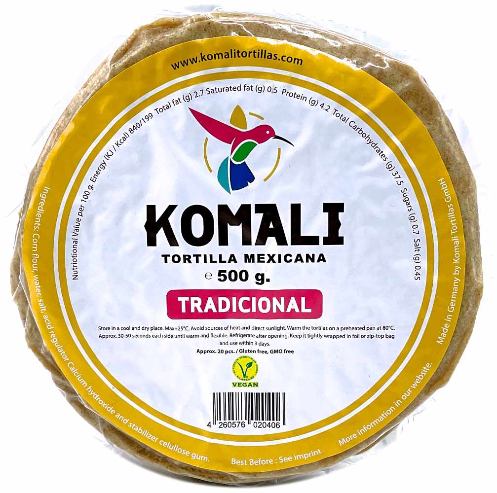 Komali Mexican Tortillas Tradicional 500