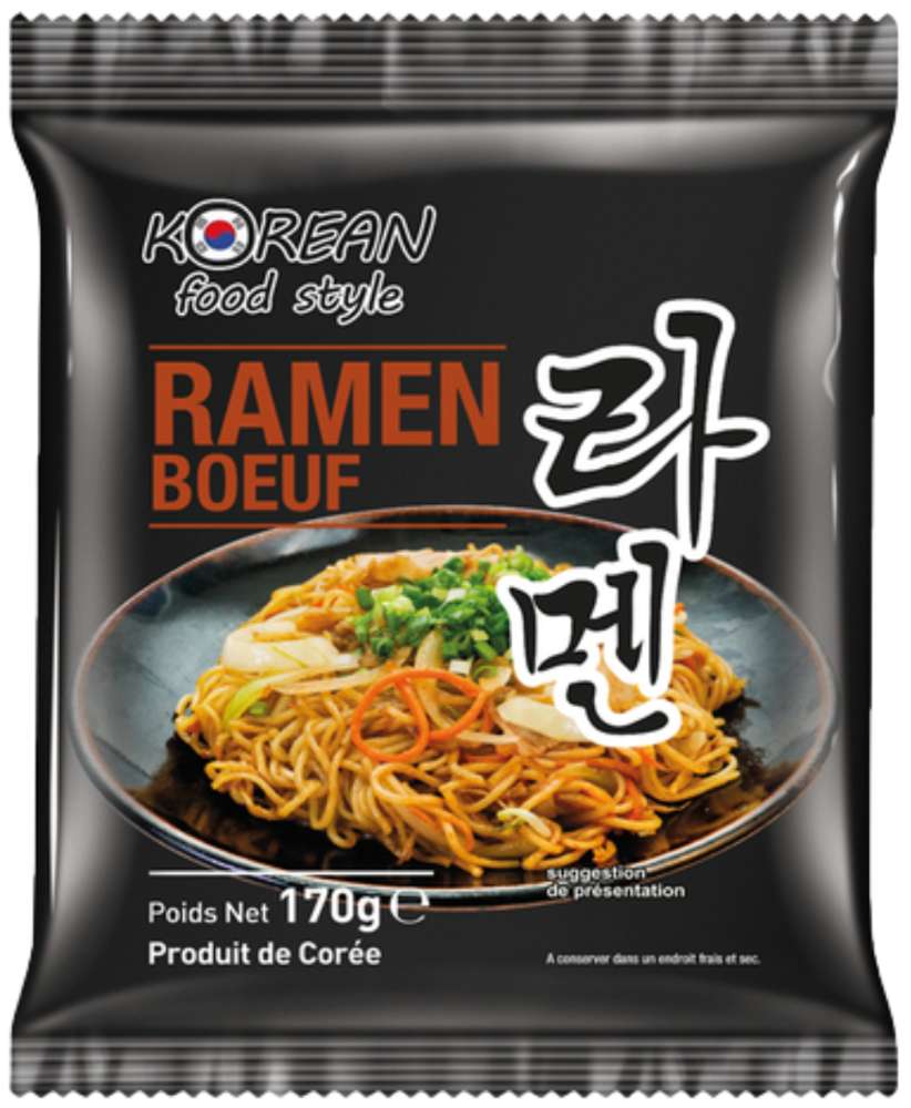 Korean Food Style Ramen Nudler Saveur Boeuf 170