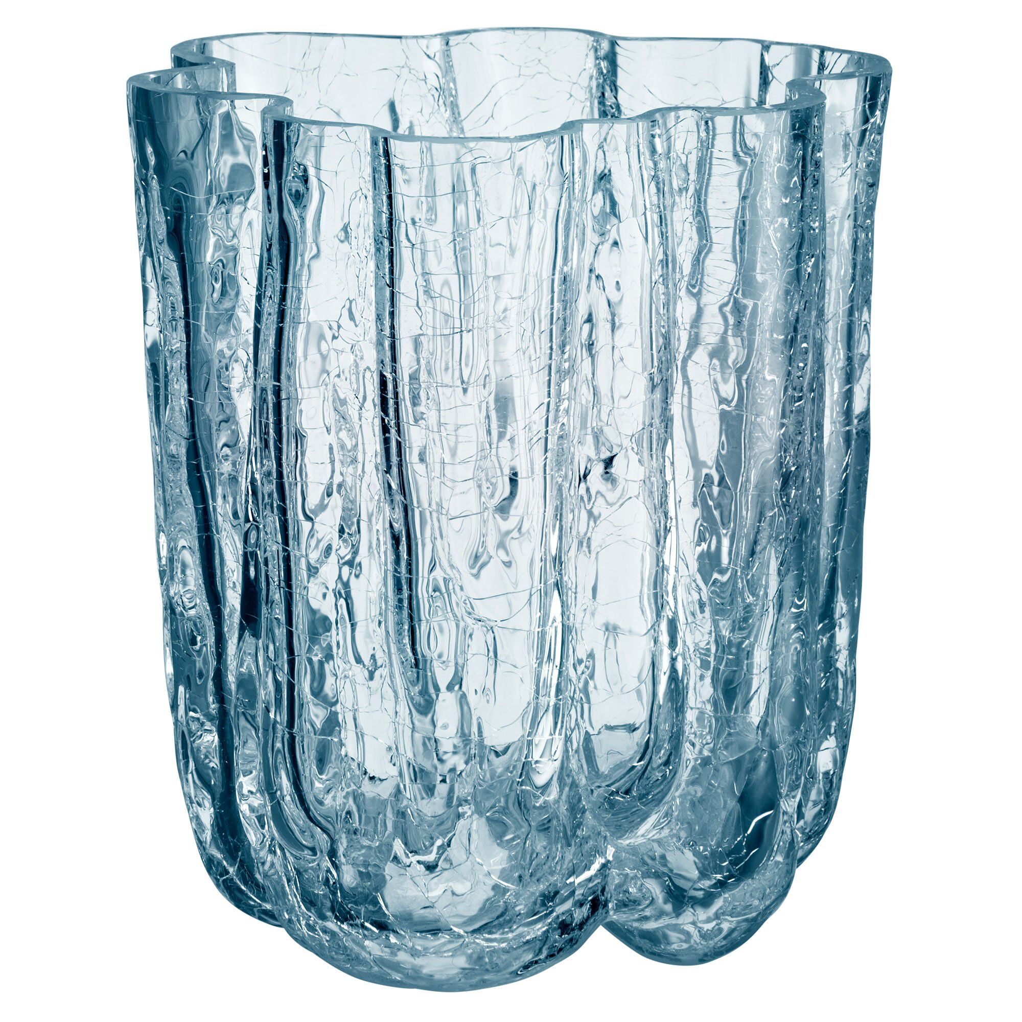 Kosta Boda Crackle Vase 12   Cm  Cirkulær