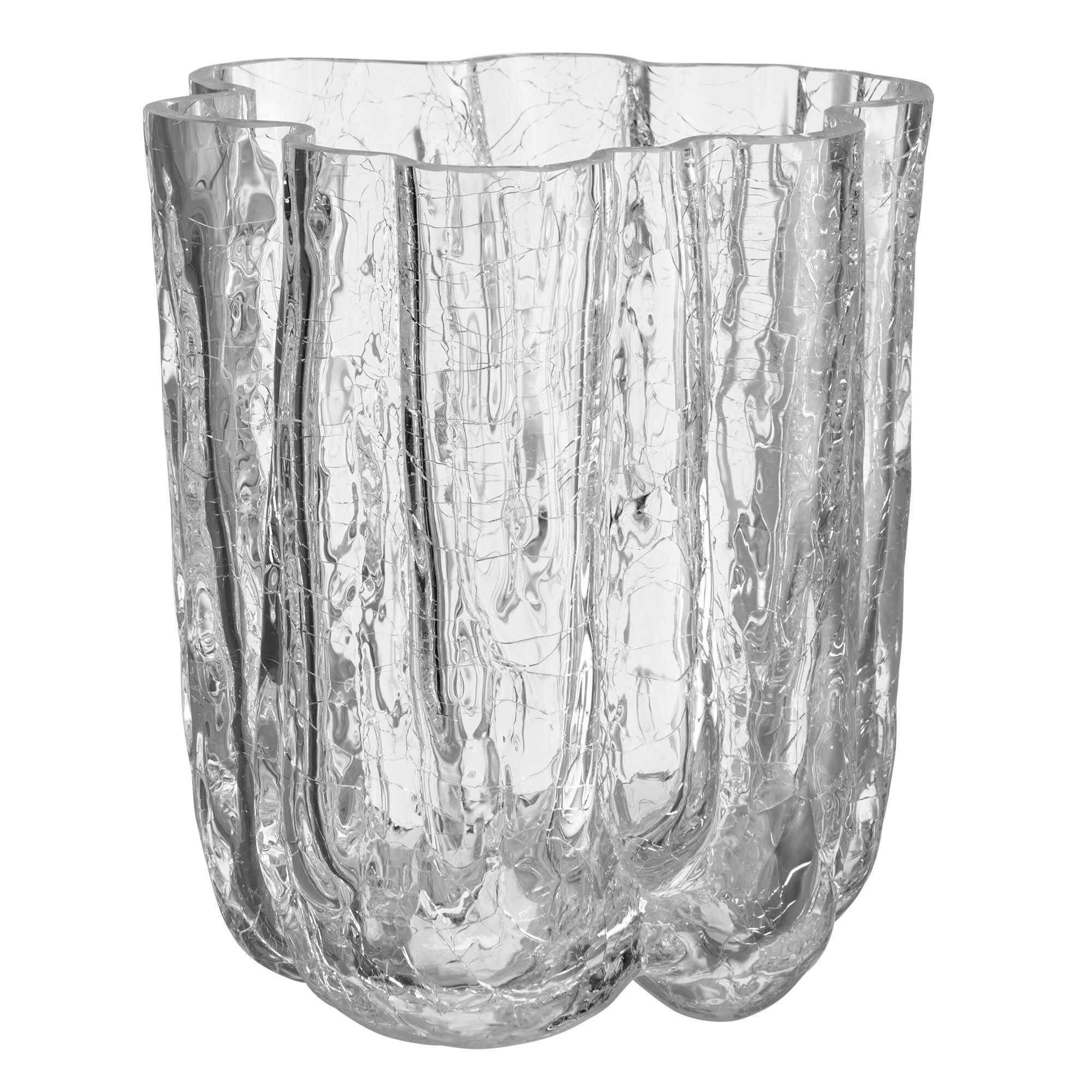 Kosta Boda Crackle Vase 12   Cm  Klar