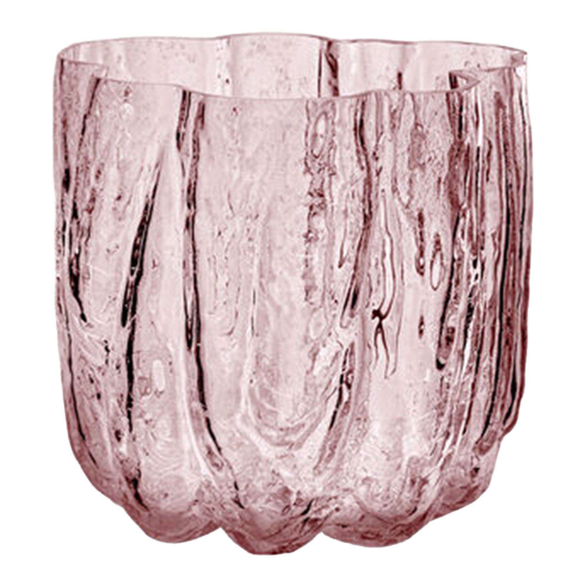 Kosta Boda Crackle Vase 12   Cm  Rosa