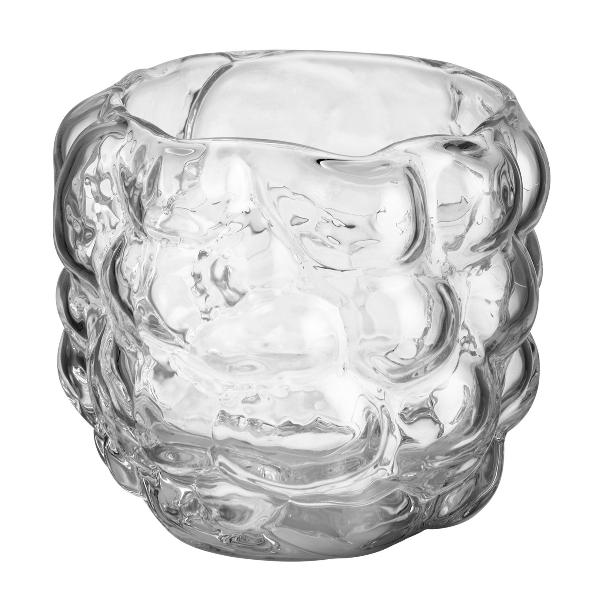Kosta Boda Moss Fyrfadsstage 73 Mm  Klar