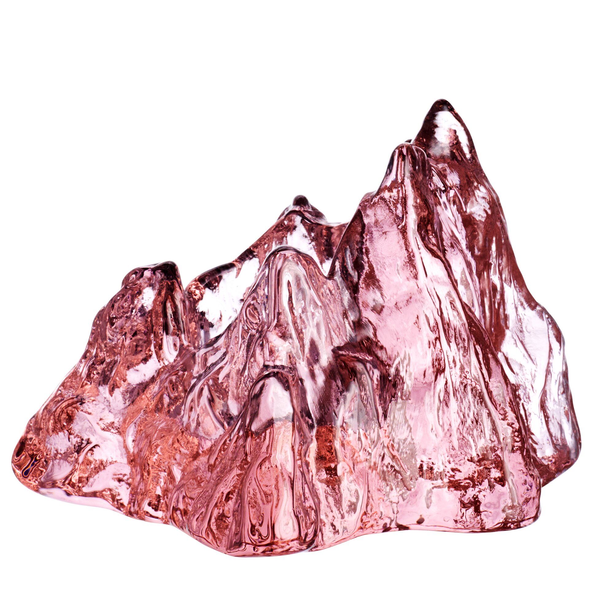 Kosta Boda The Rock Lanterne   Cm  Rosa