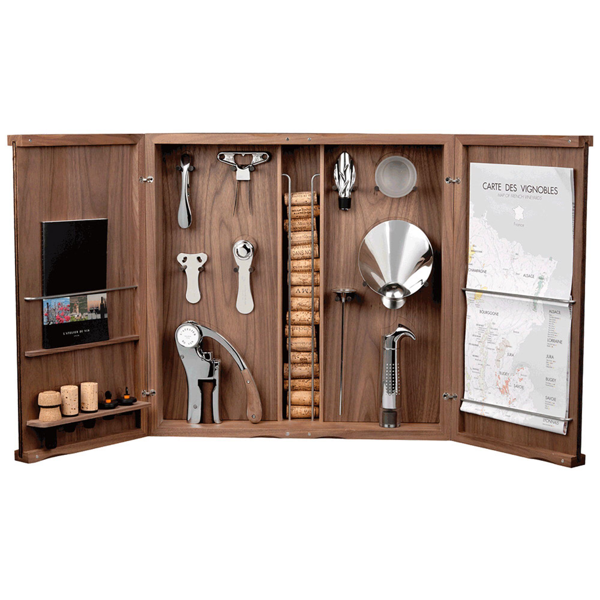 Atelier Du Vin Cabinet   39 Oeno-curiosités Skab Med Vintilbehør