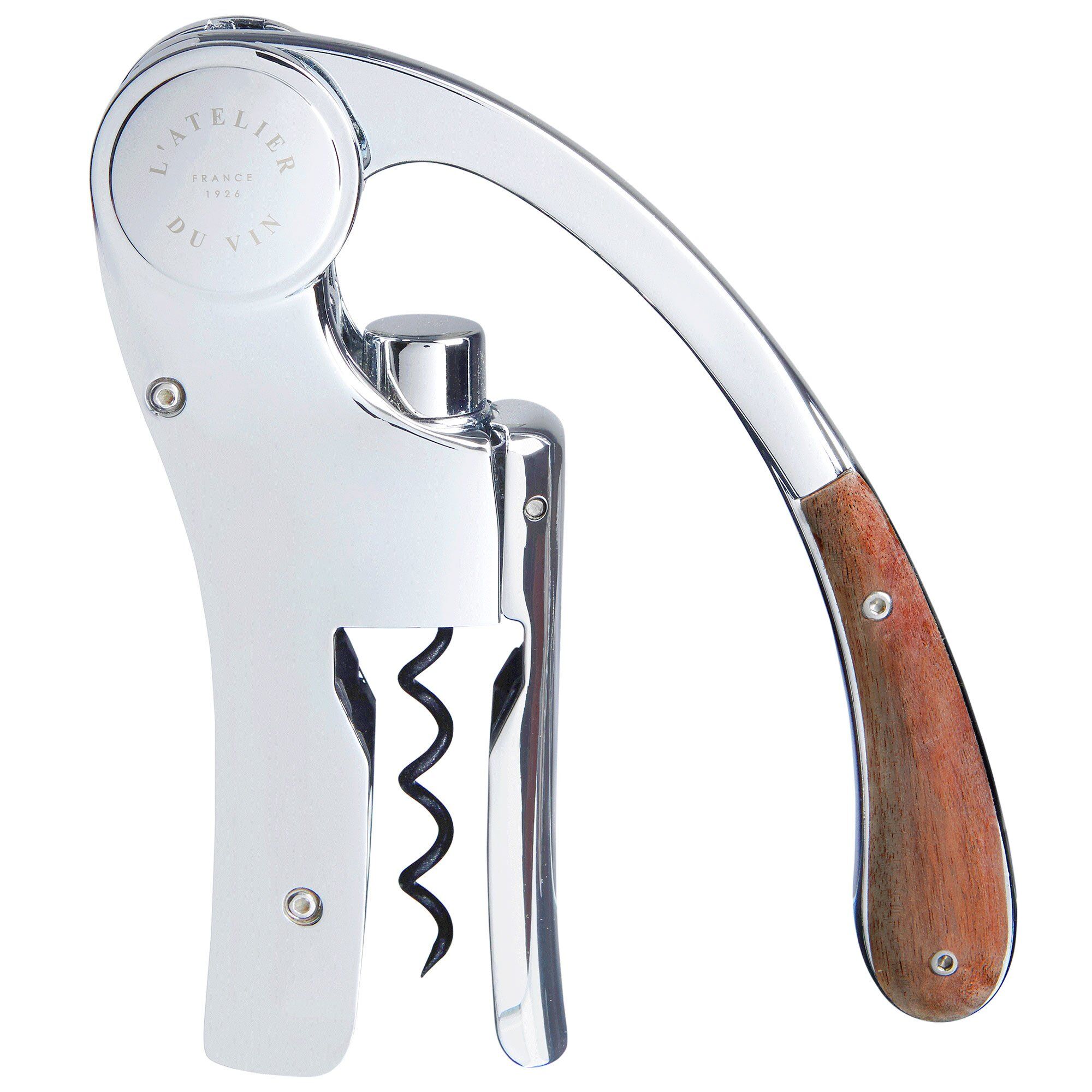 Atelier Du Vin Oeno Motion Wood   Chrome Proptrækker
