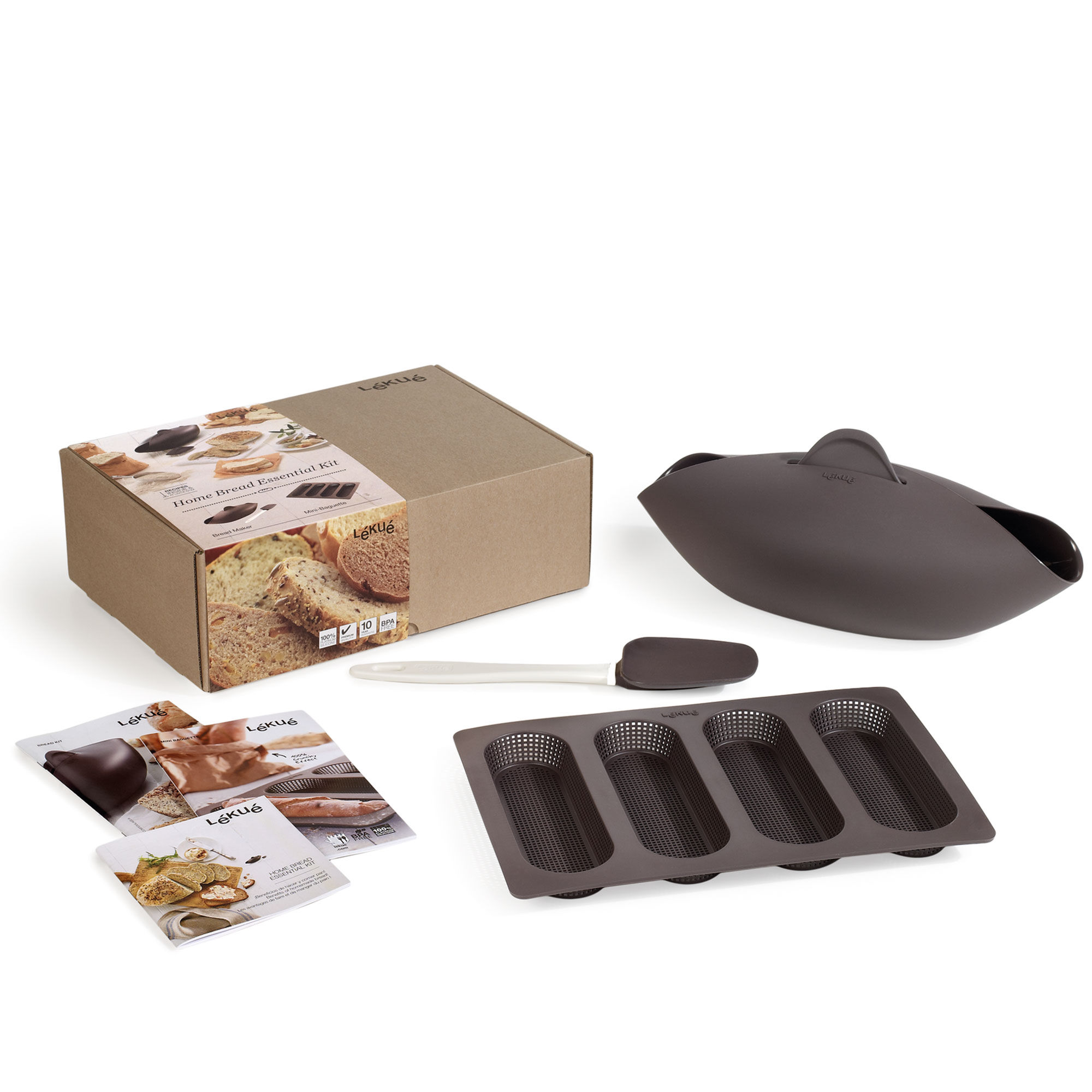 Lékué Sæt Til Brødbagning  Brun