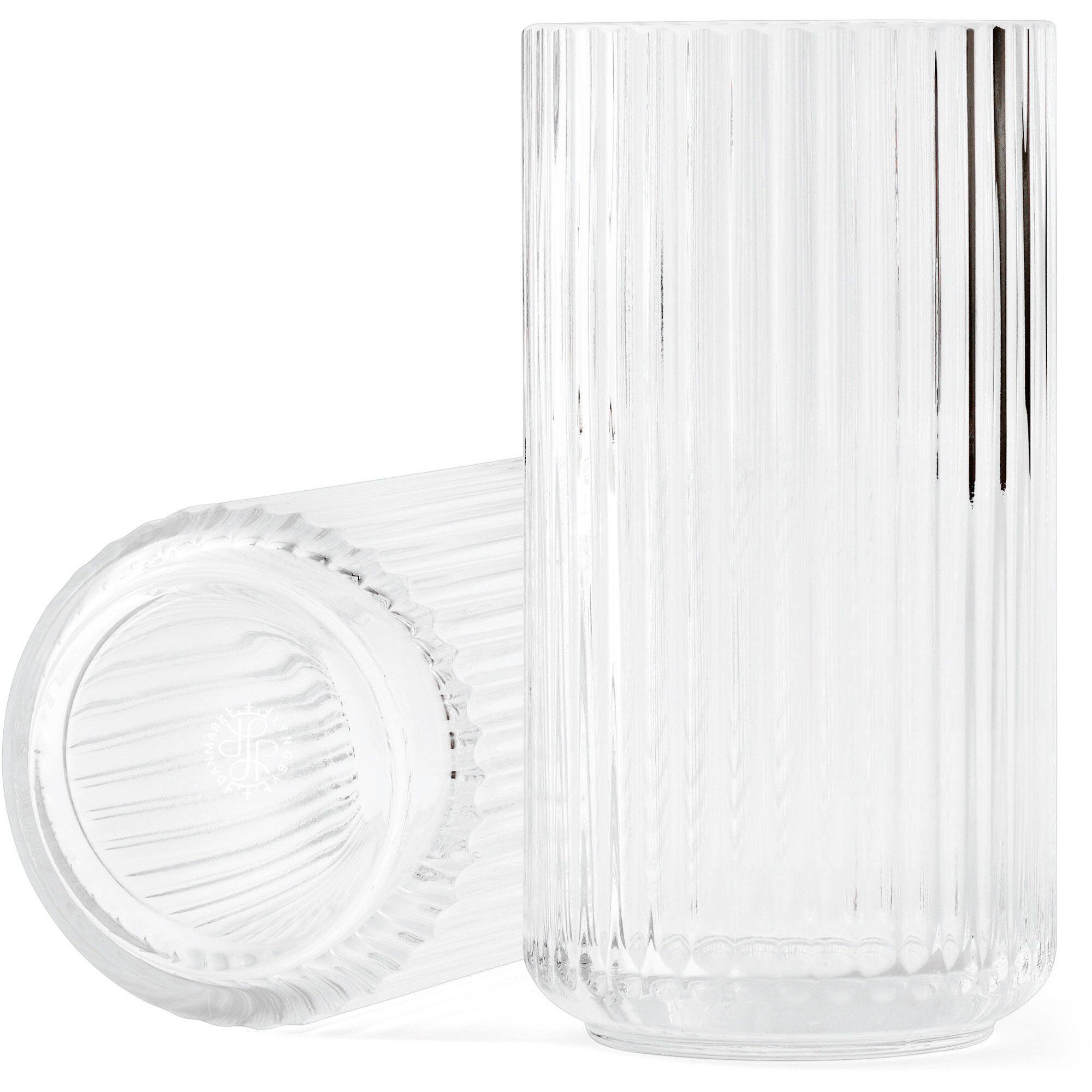 Lyngby Porcelæn Lyngbyvasen 20 Cm  Glas Klar