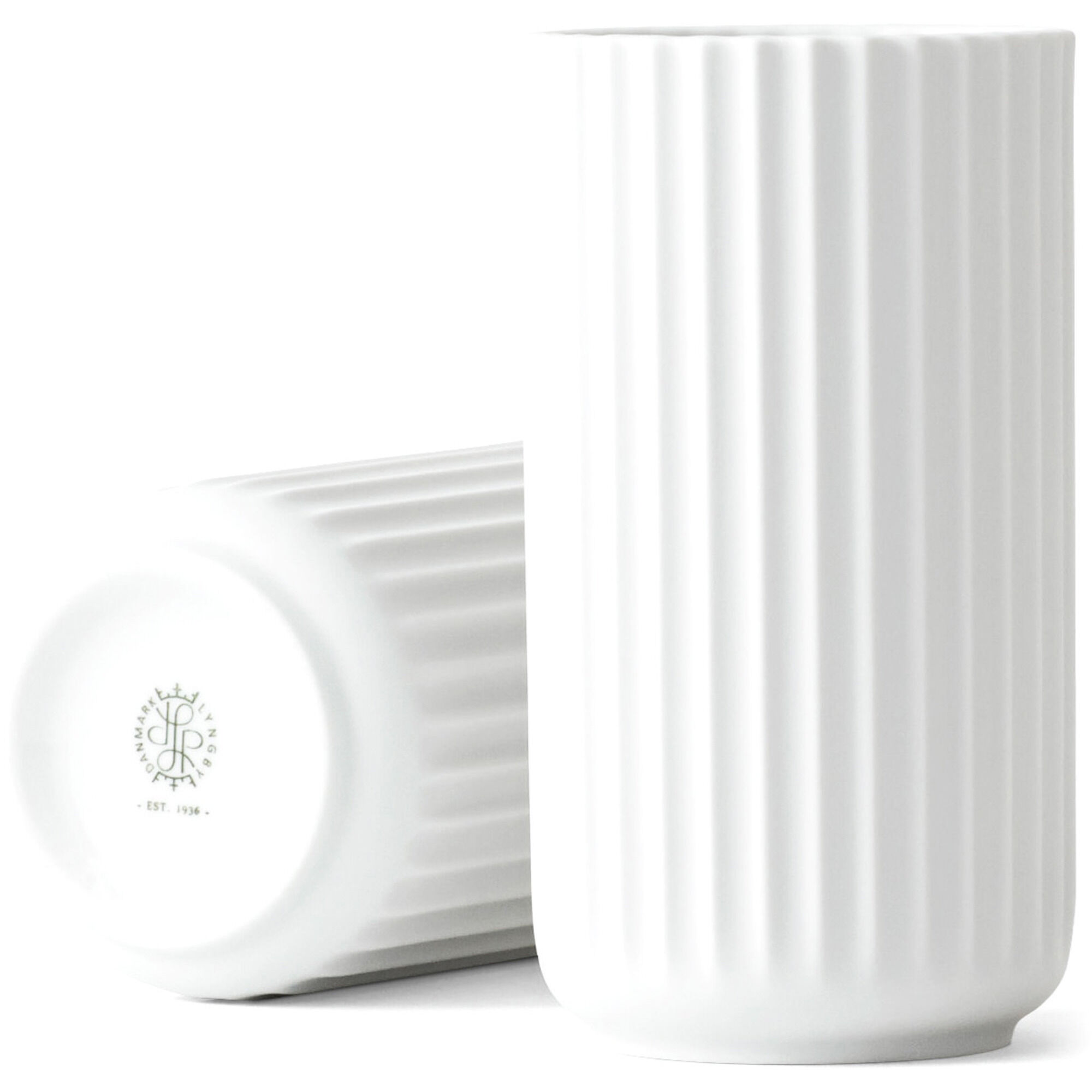 Lyngby Porcelæn Lyngbyvasen 15 Cm  Porcelæn Hvid