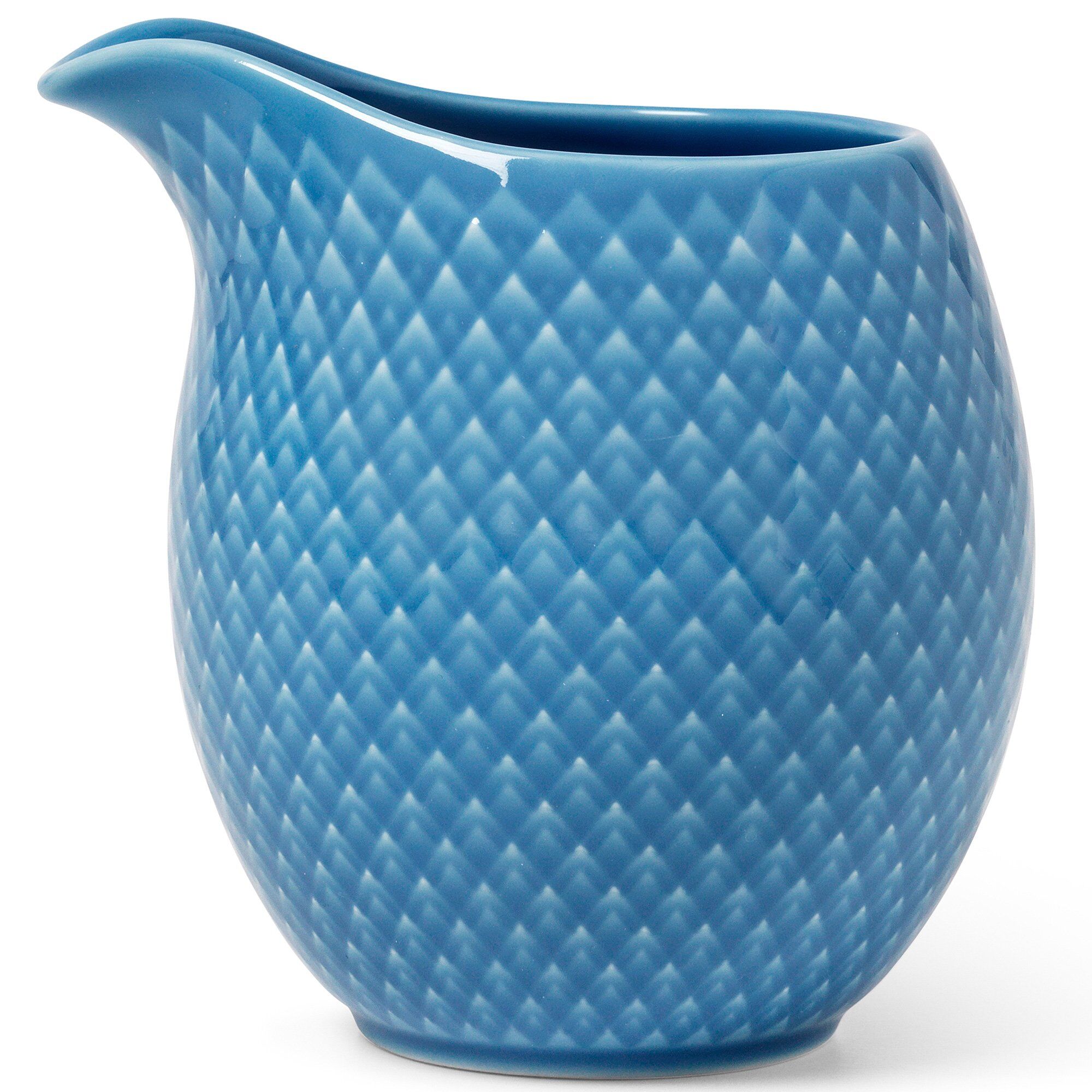 Lyngby Porcelæn Rhombe Color Mælkekande  Blå