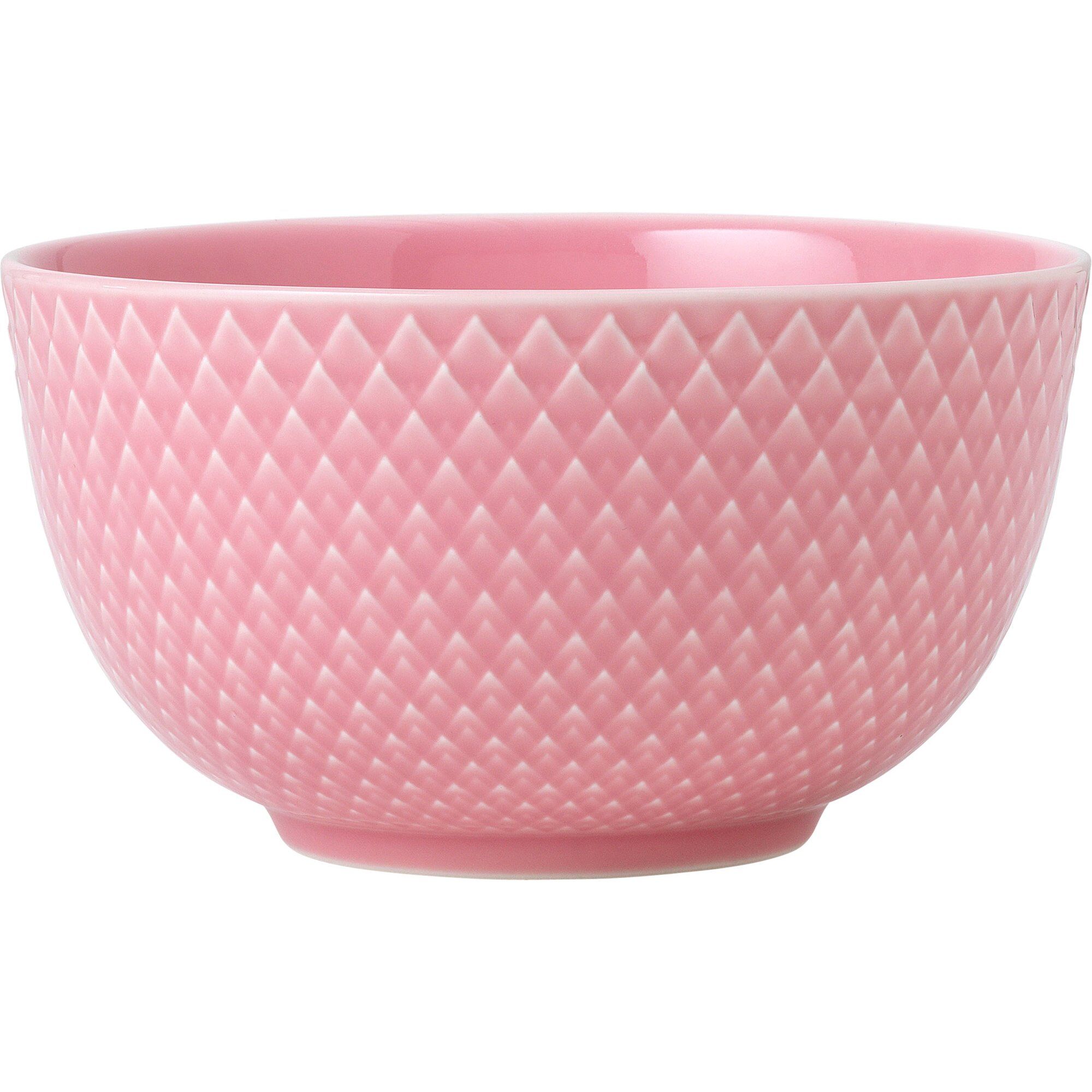 Lyngby Porcelæn Rhombe Color Skål 11 Cm Rosa