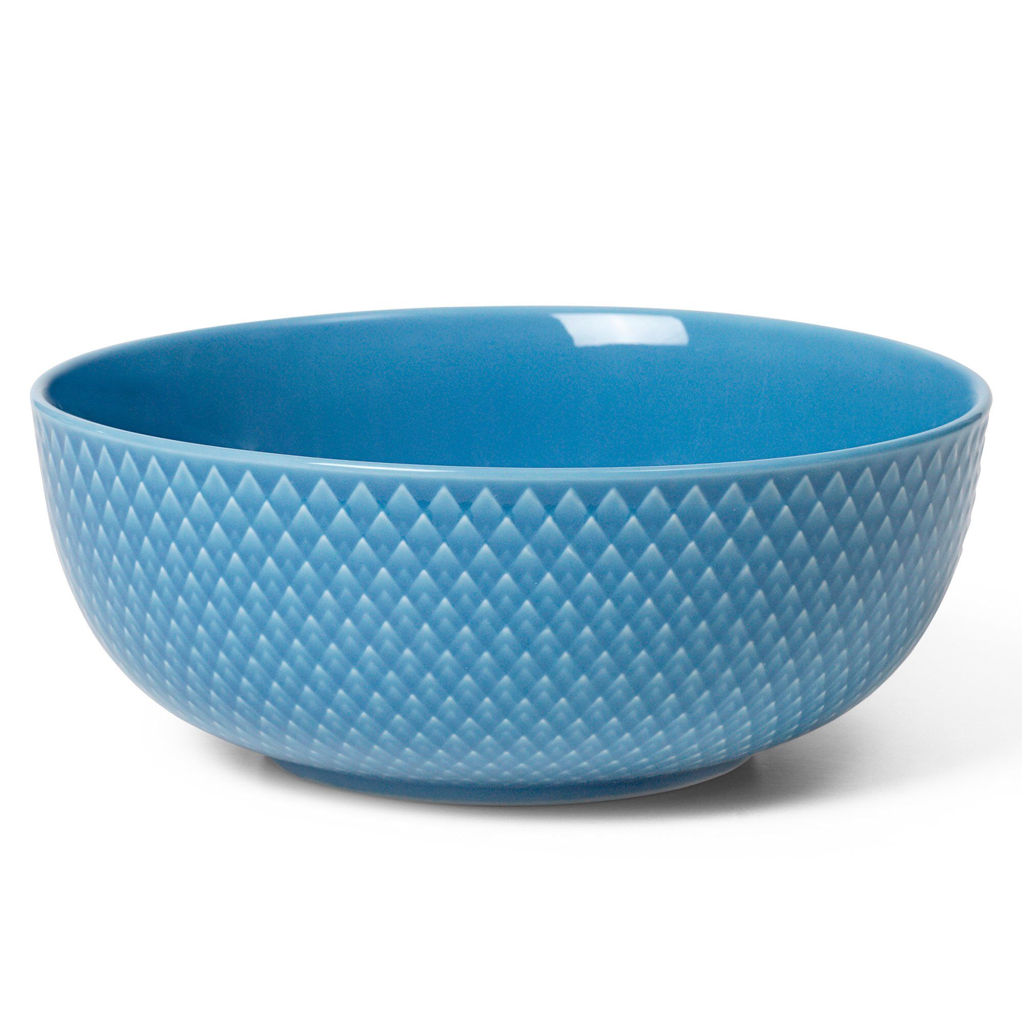 Lyngby Porcelæn Rhombe Color Skål ø15   Cm  Blå