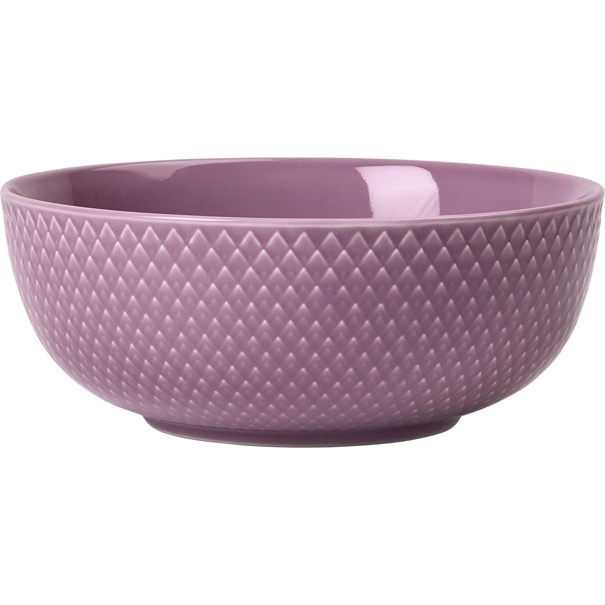 Lyngby Porcelæn Rhombe Color Skål ø15   Cm  Lilla