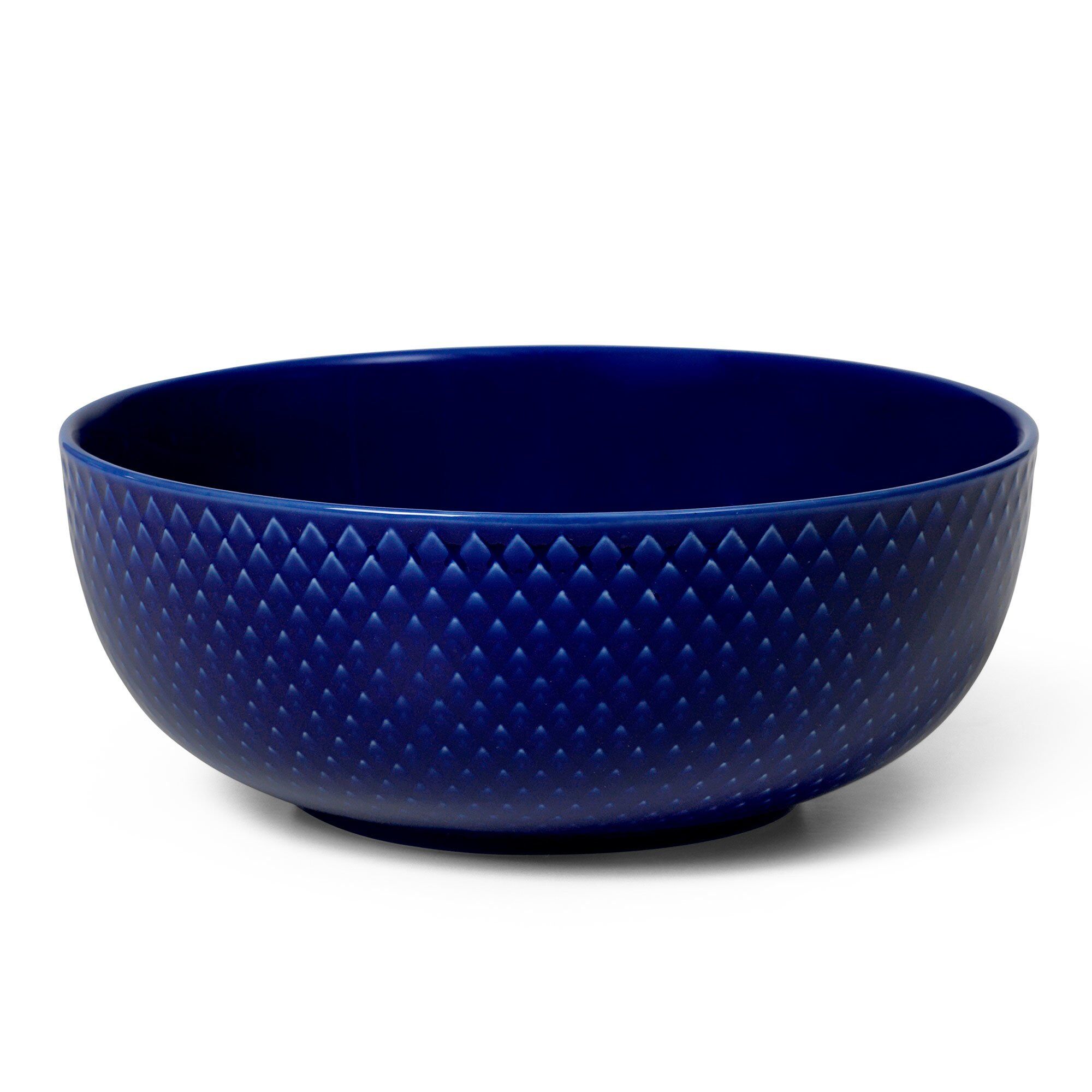 Lyngby Porcelæn Rhombe Color Skål ø15   Cm  Mørkeblå