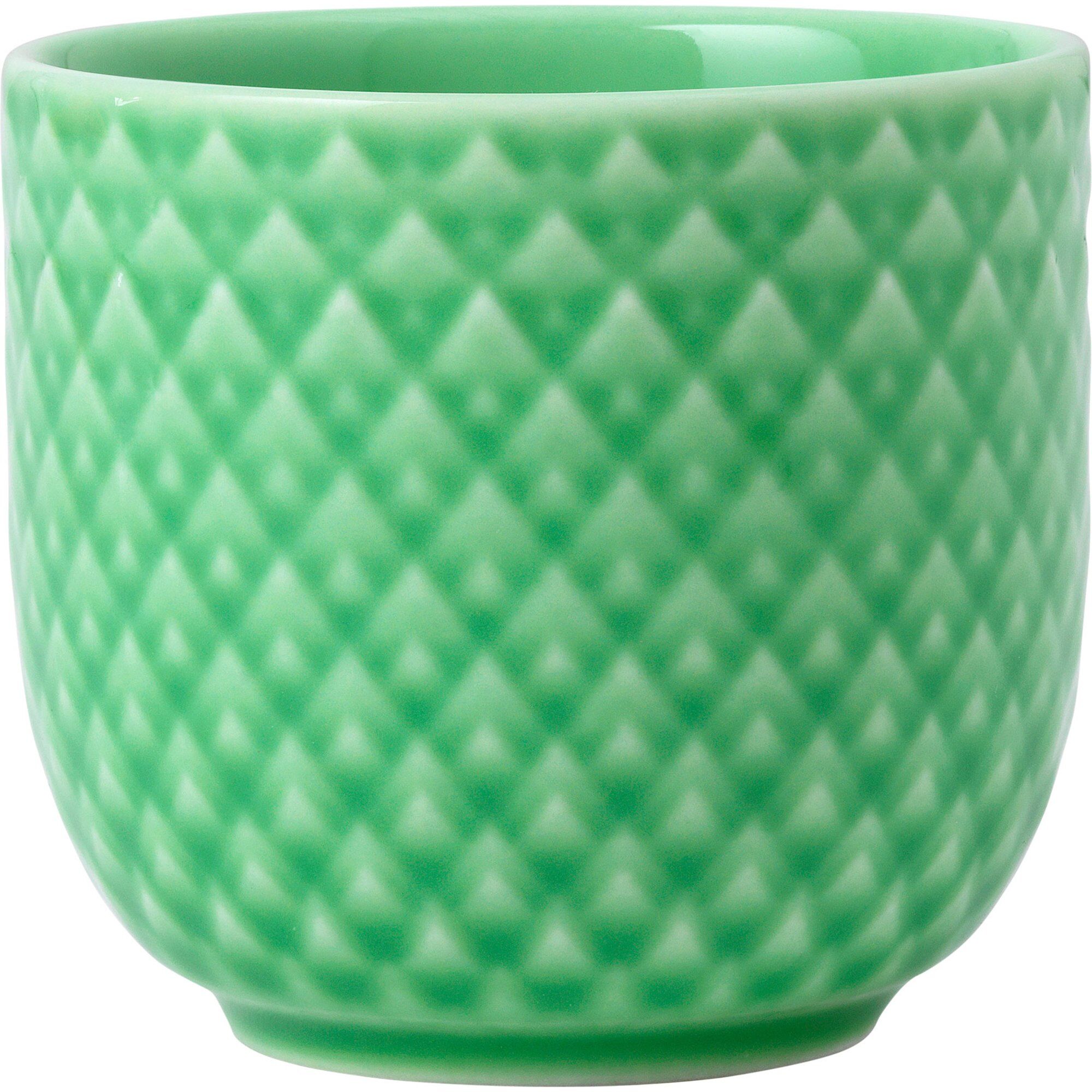 Lyngby Porcelæn Rhombe Color æggebæger   Cm  Grøn