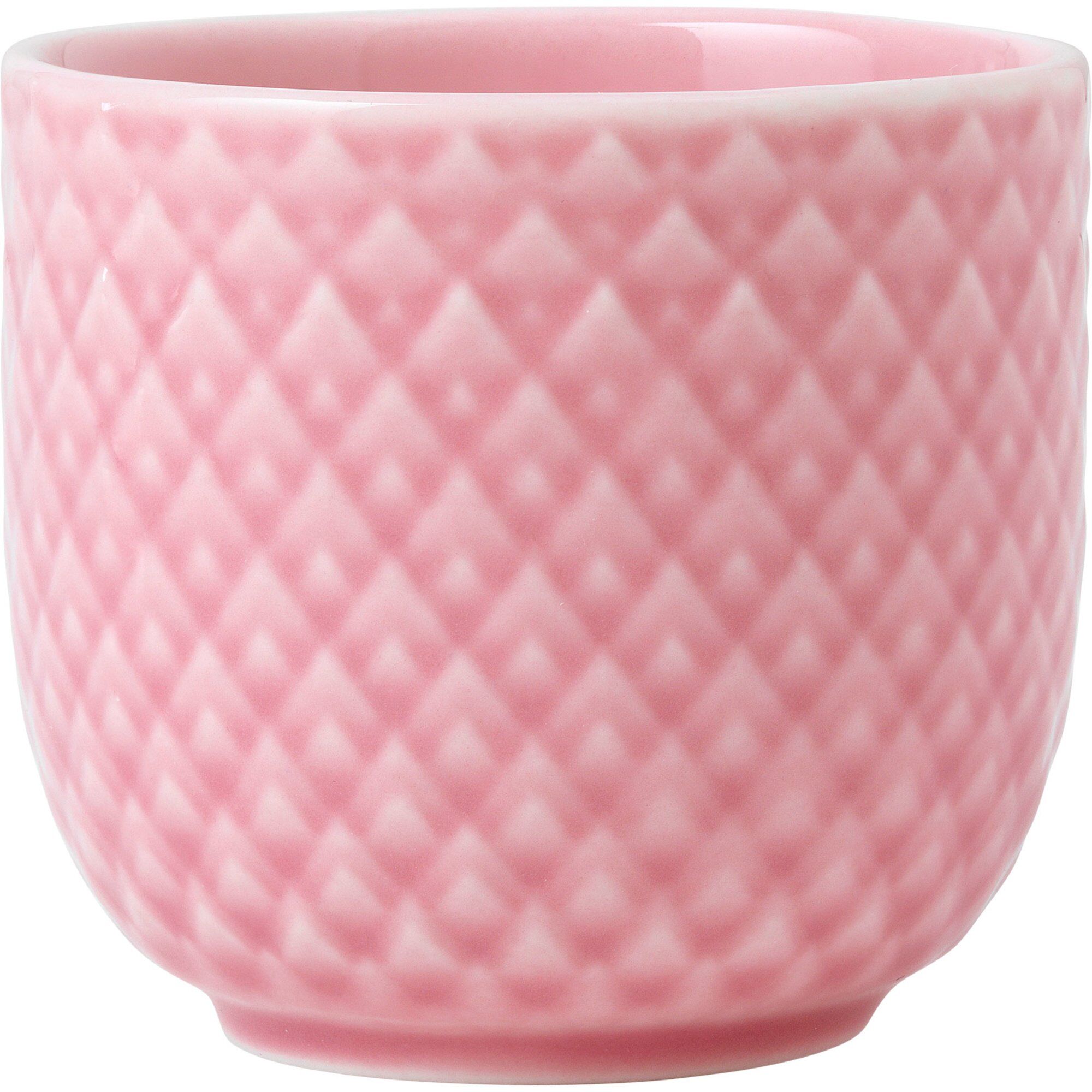 Lyngby Porcelæn Rhombe Color æggebæger   Cm  Rosa
