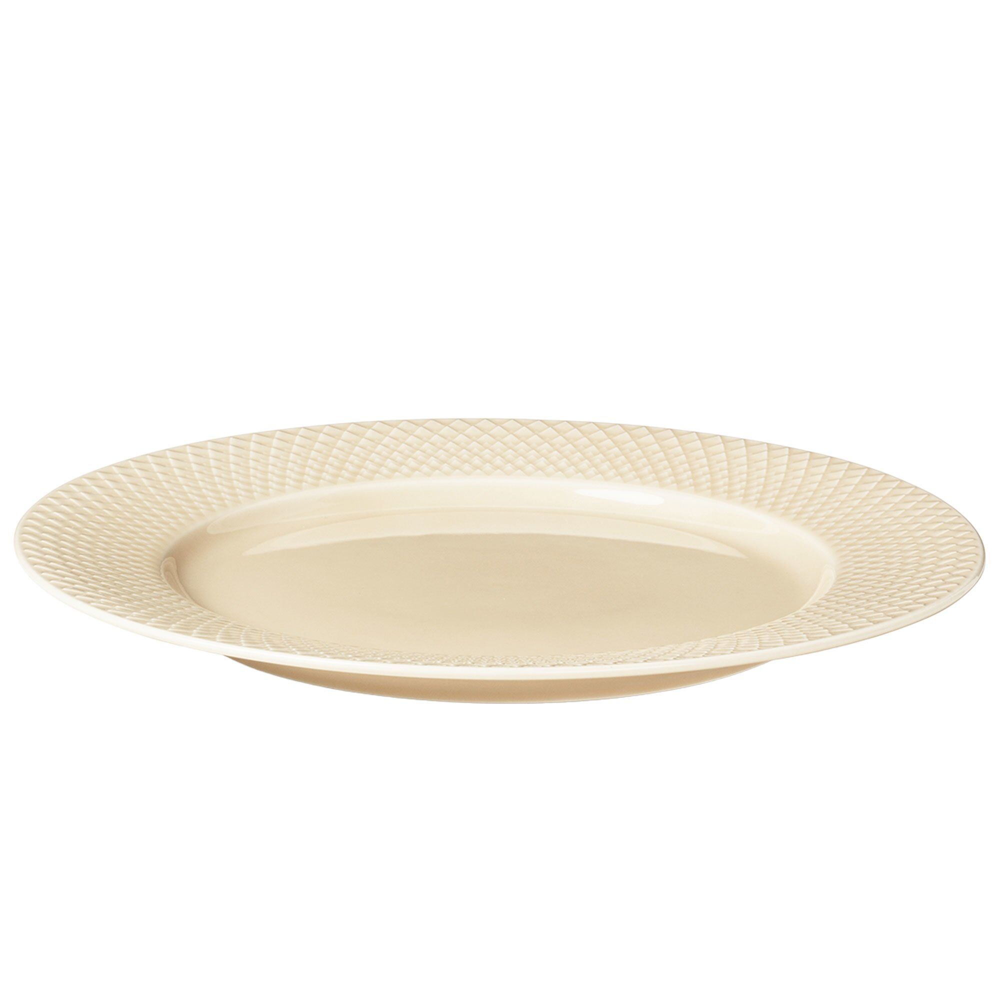 Lyngby Porcelæn Rhombe Earth Middagstallerken 27 Cm  Marble