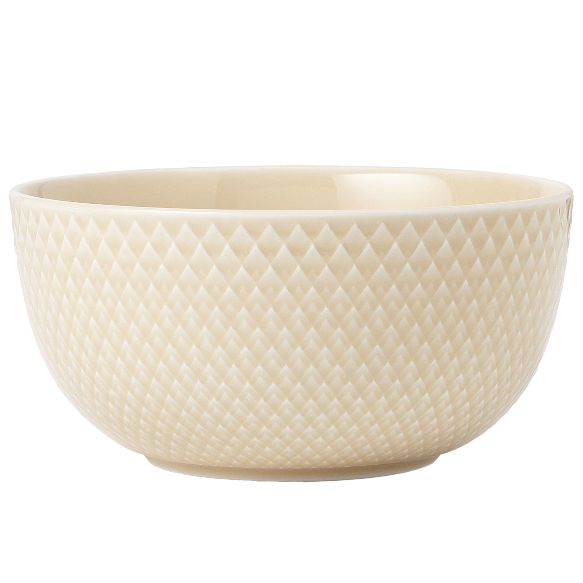 Lyngby Porcelæn Rhombe Earth Skål 13 Cm  Marble