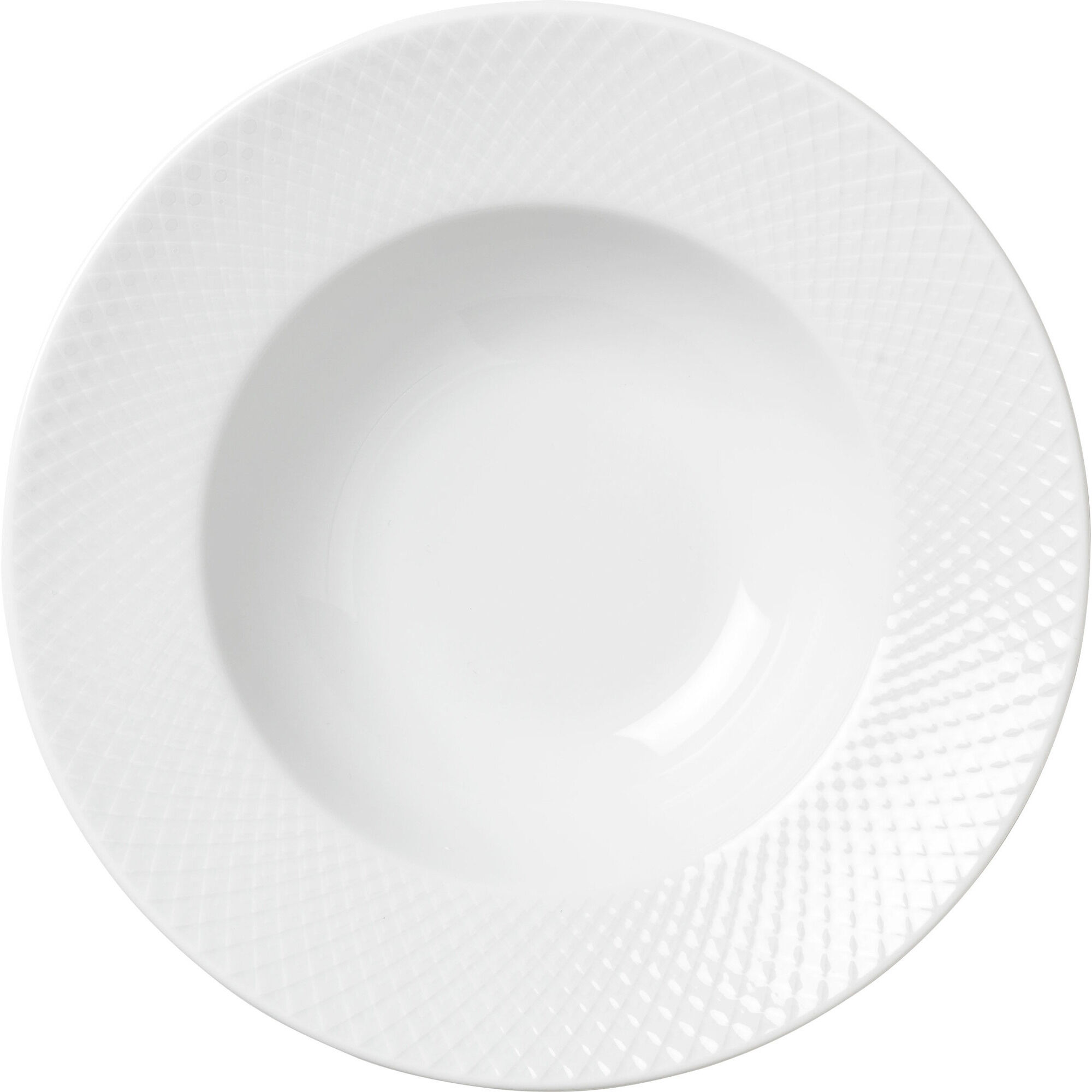 Lyngby Porcelæn Rhombe Pastatallerken 24   Cm