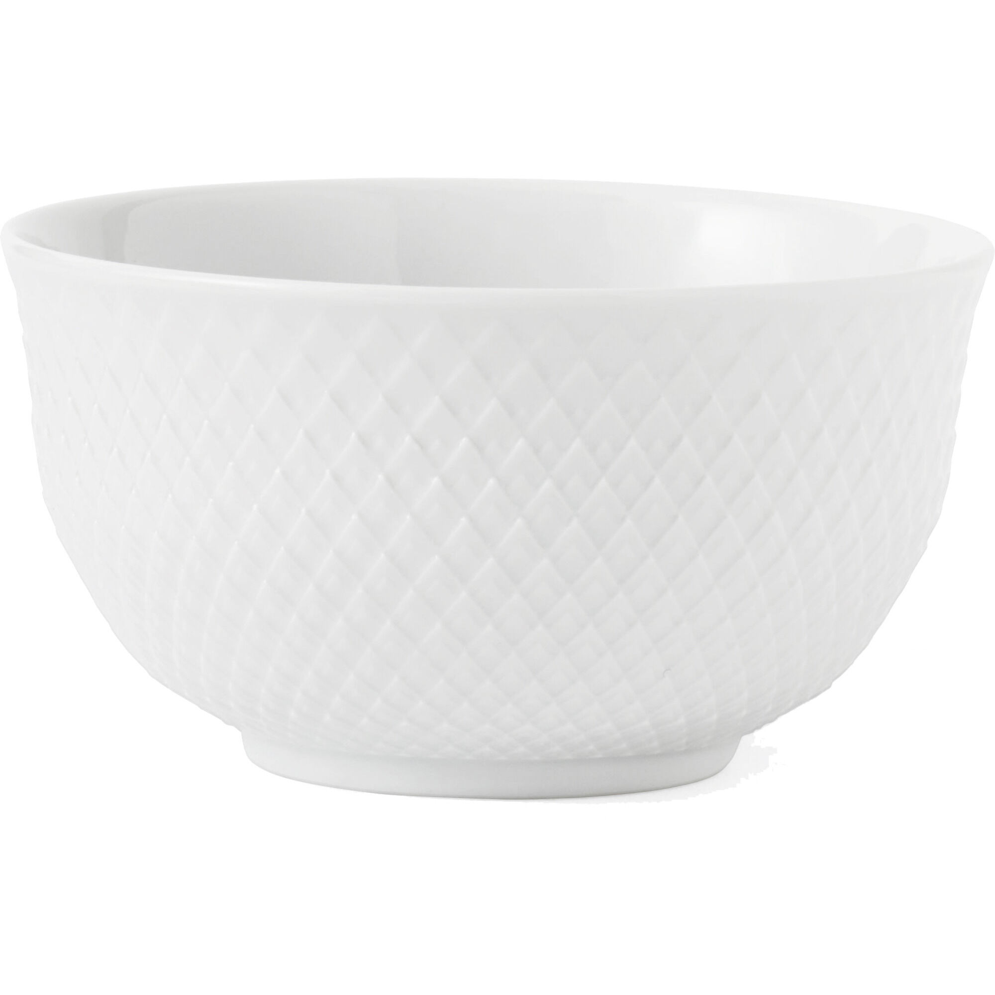 Lyngby Porcelæn Rhombe Skål  Hvid 50 Cl
