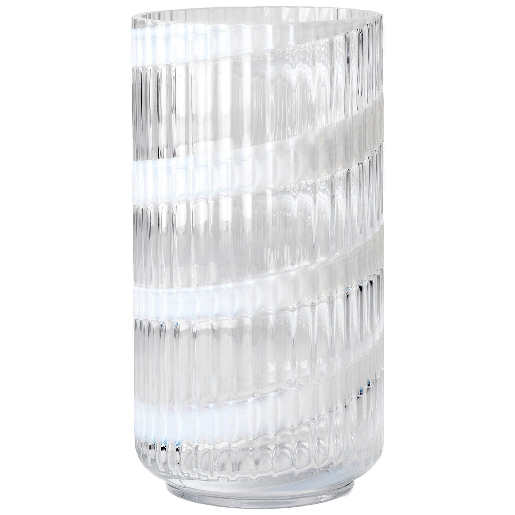 Lyngby Porcelæn Swirl Vase 20   Cm  Hvid