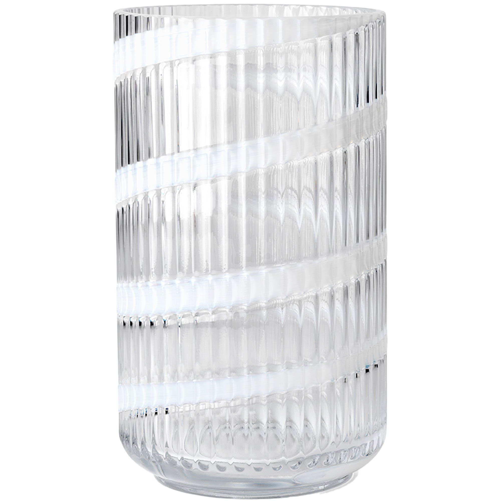 Lyngby Porcelæn Swirl Vase 25 Cm  Hvid