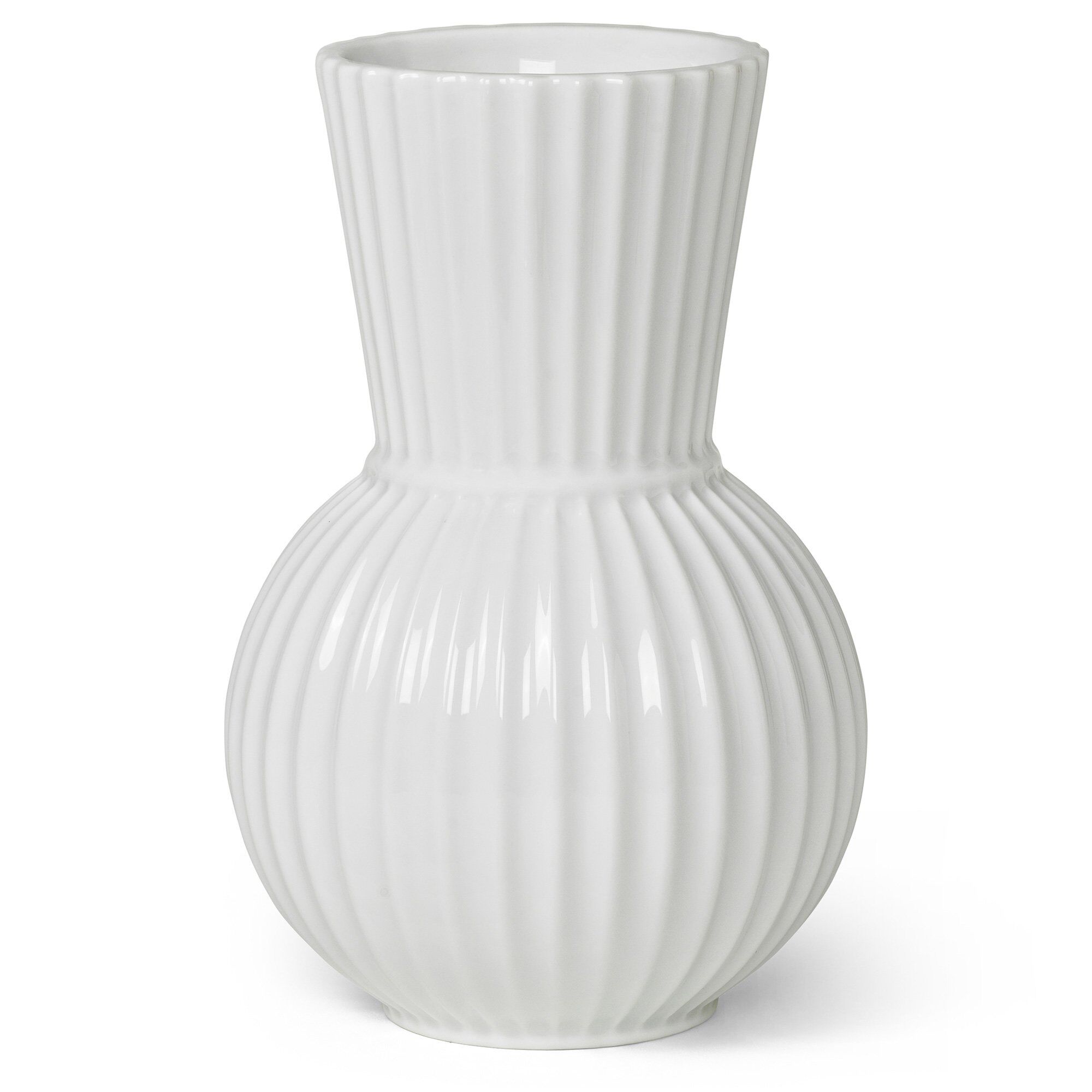 Lyngby Porcelæn Tura Vase  18 Cm  Hvid