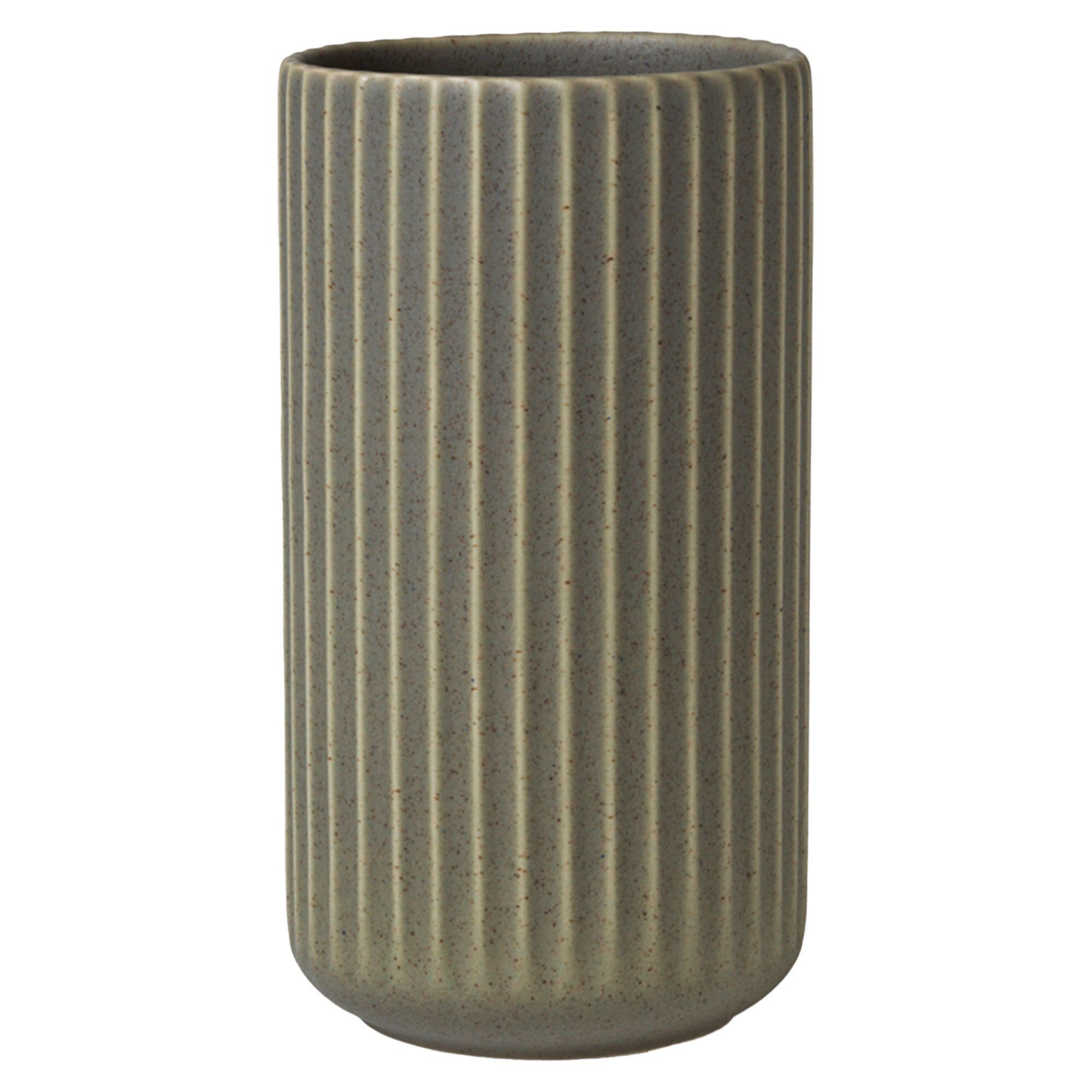 Lyngby Porcelæn Vase 20   Cm  Olivengrøn